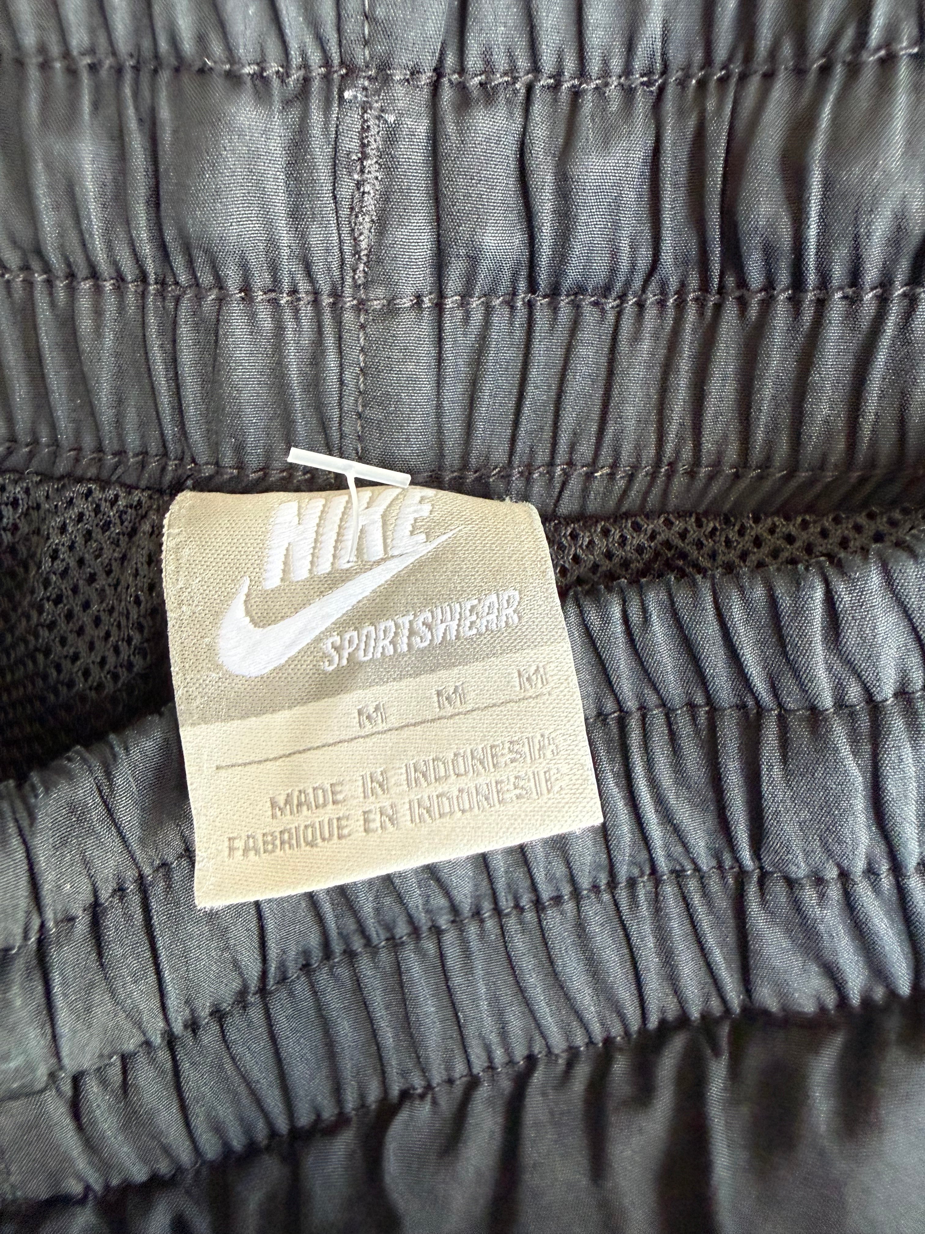 Black Nike Spellout Trackpants - M