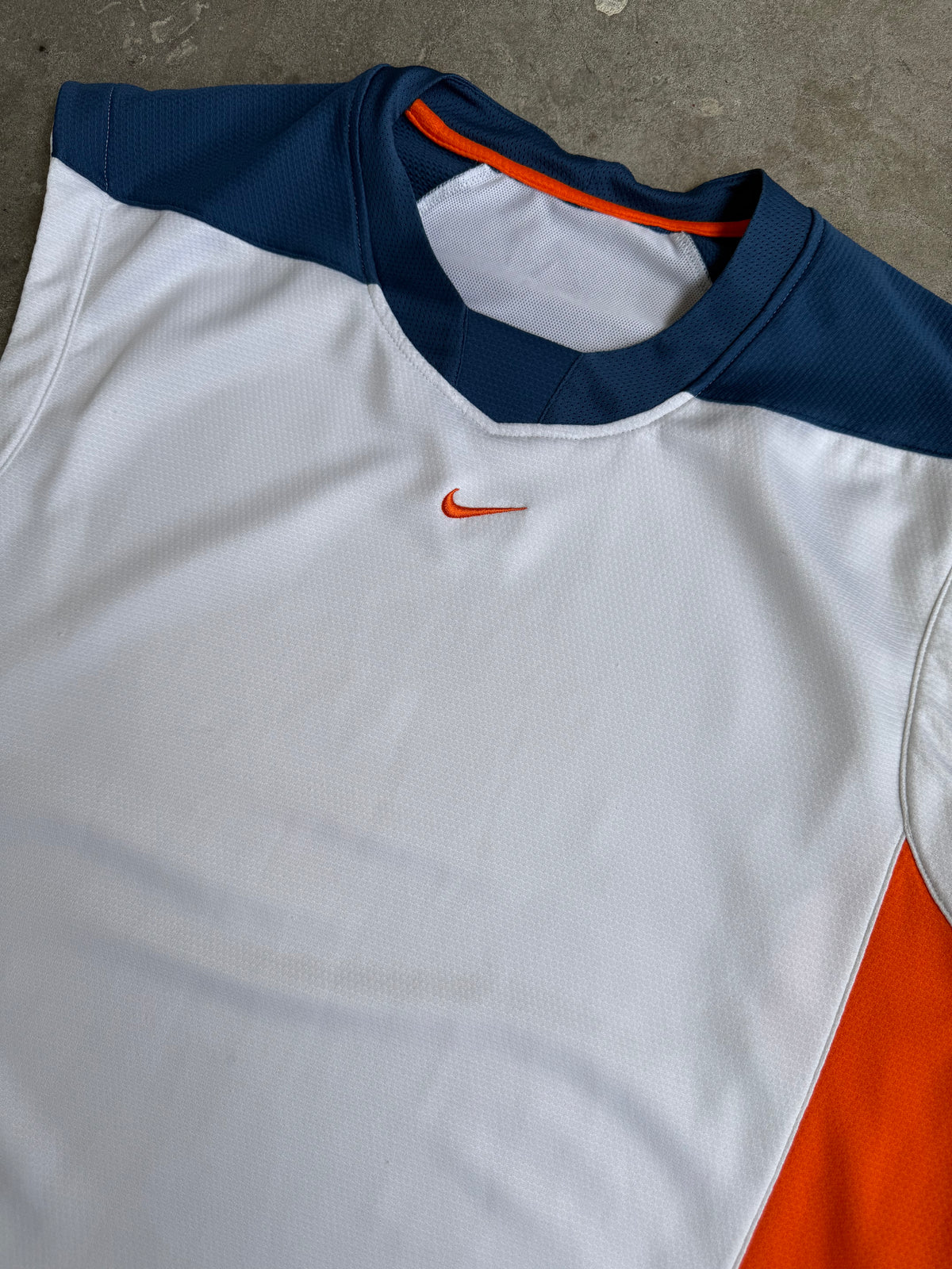 White + Orange Nike Singlet - XL