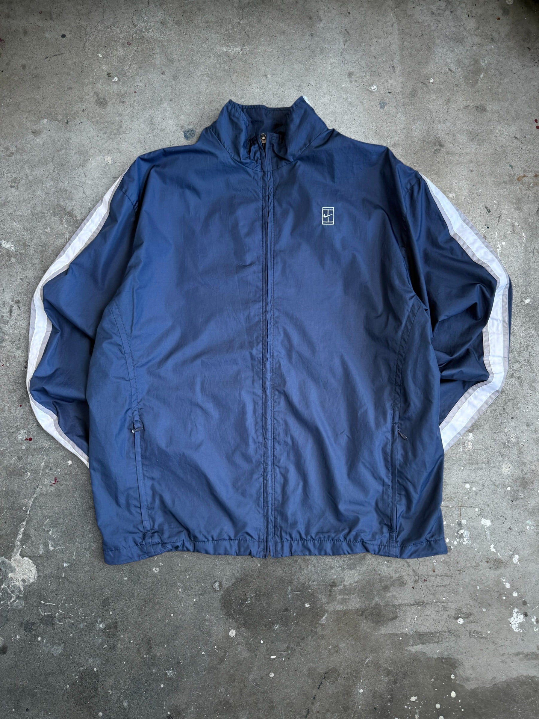 Navy Nike Tennis Spray Jacket - L