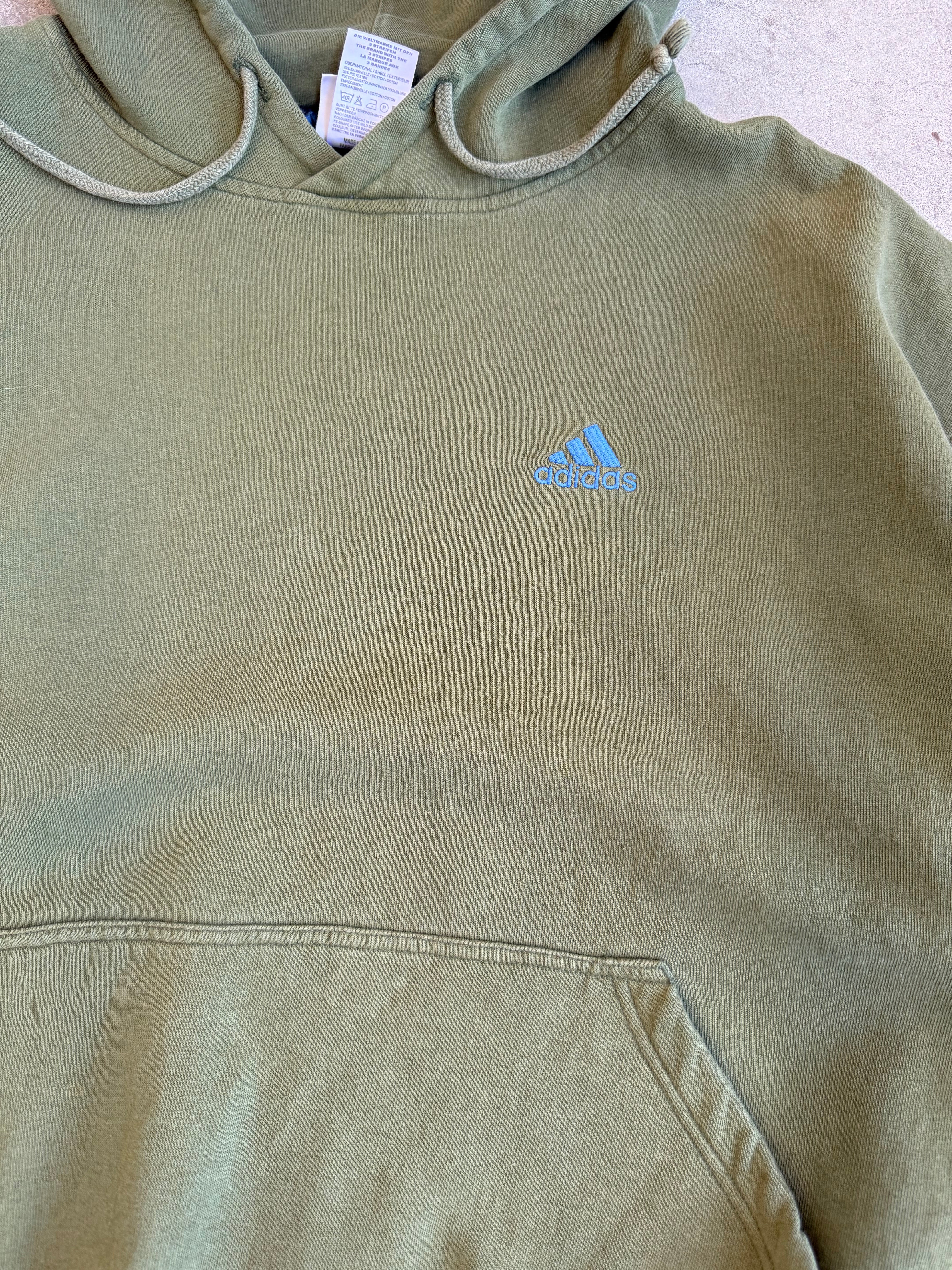 Green Adidas Hoodie - M