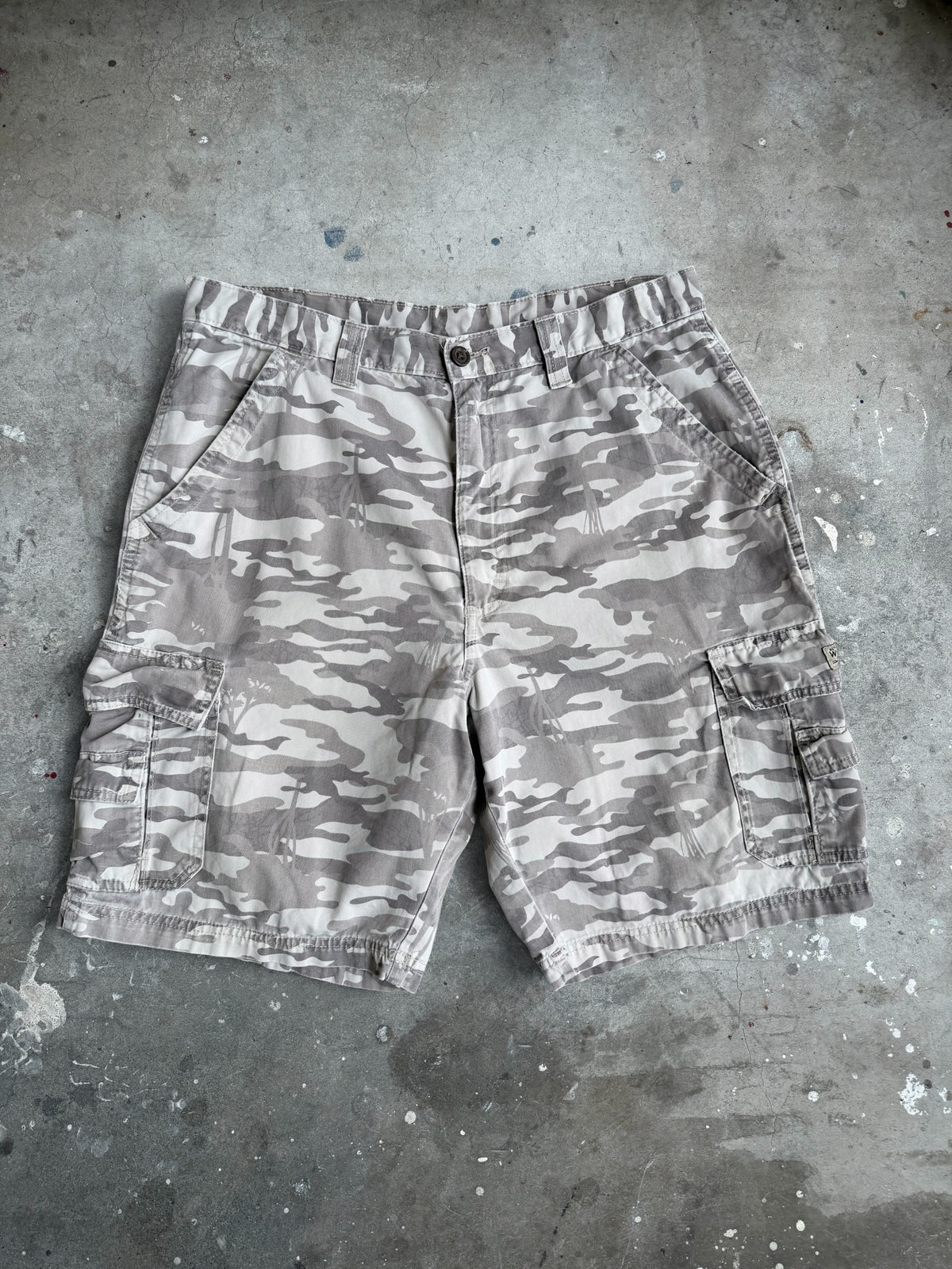 Camo Wrangler Cargo Shorts - 34”