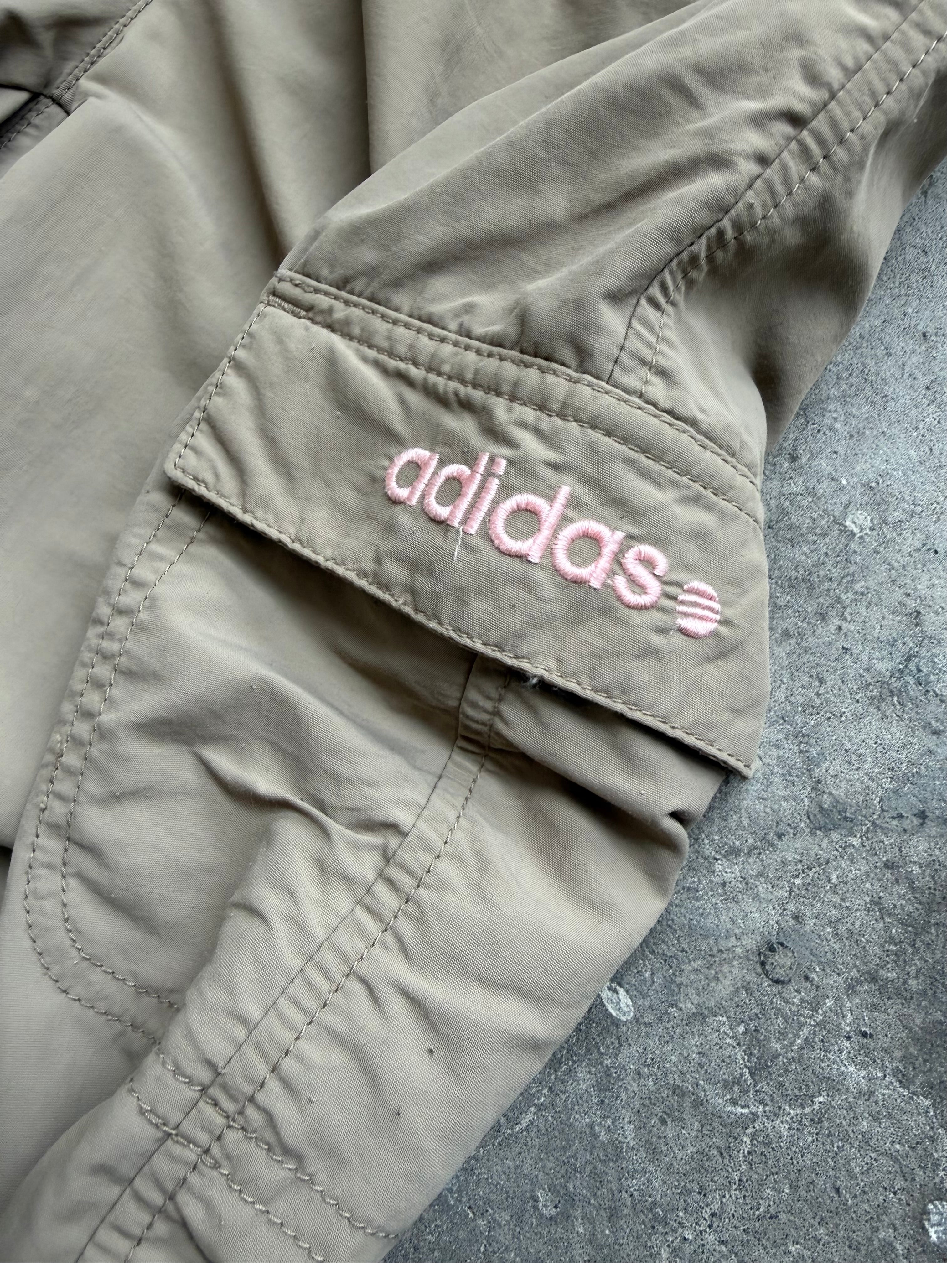 Beige Adidas Cargo Capri - S