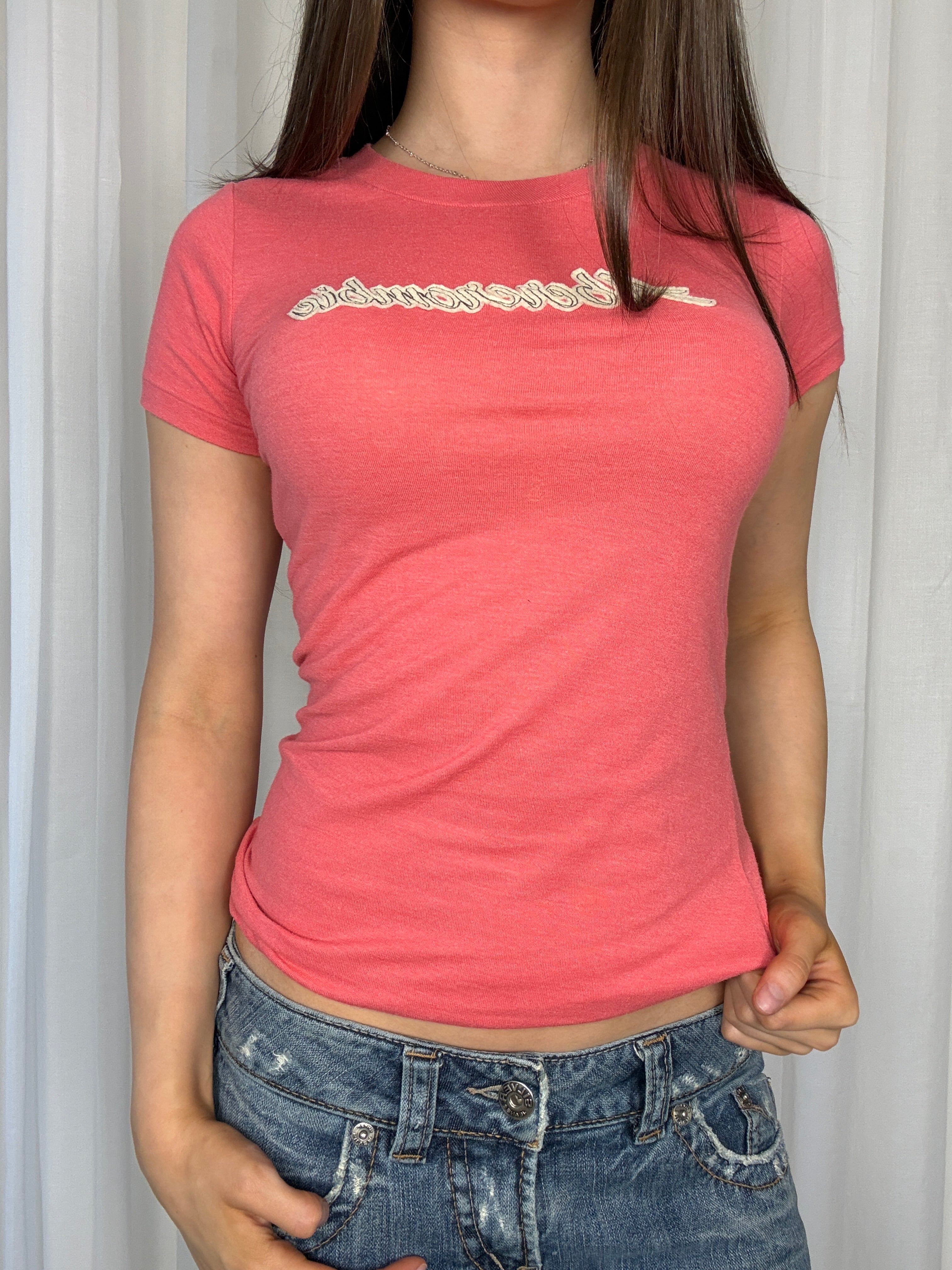 Abercrombie Coral Tee - S