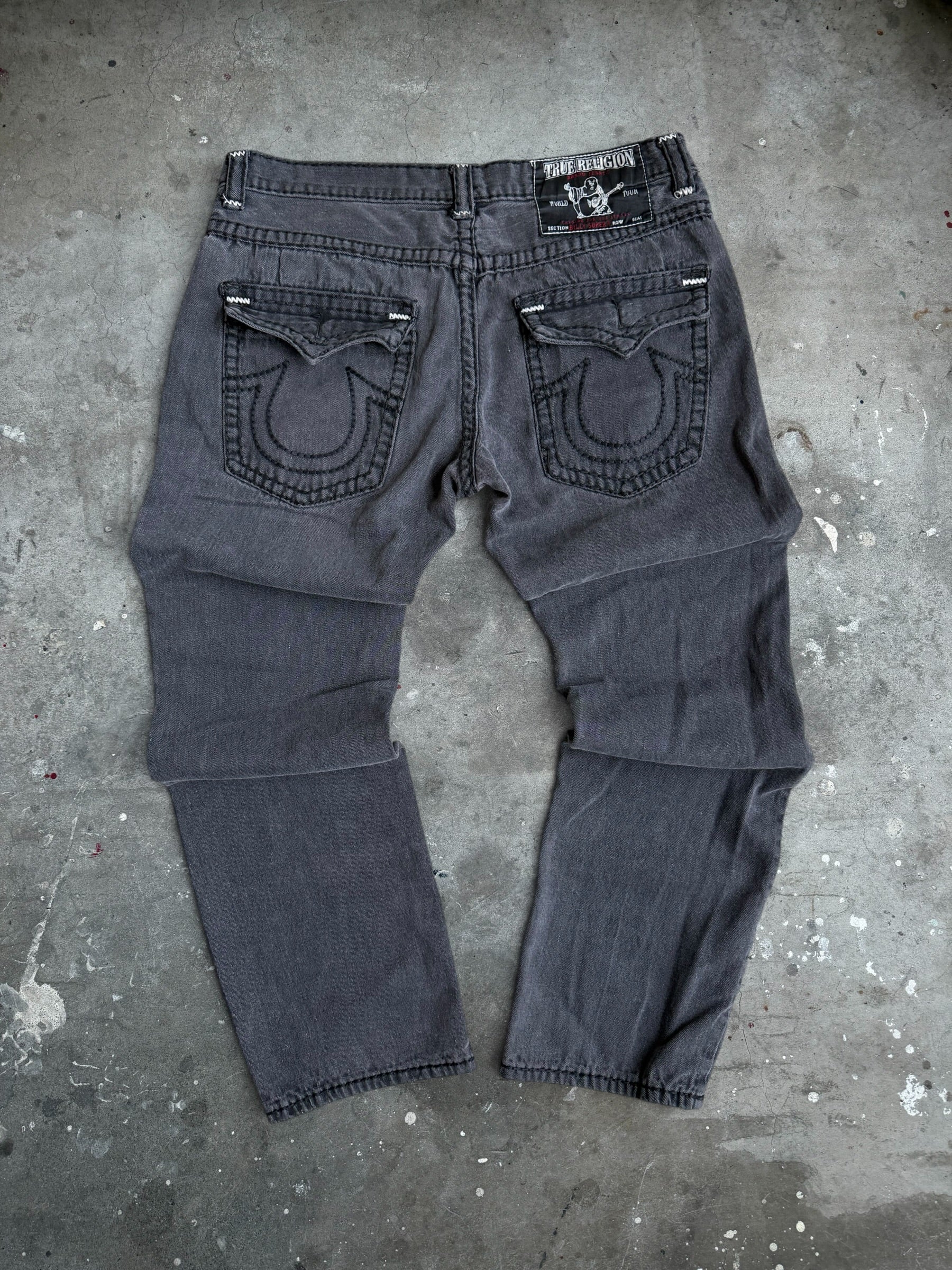 Black True Religion Denim Jeans - 38”