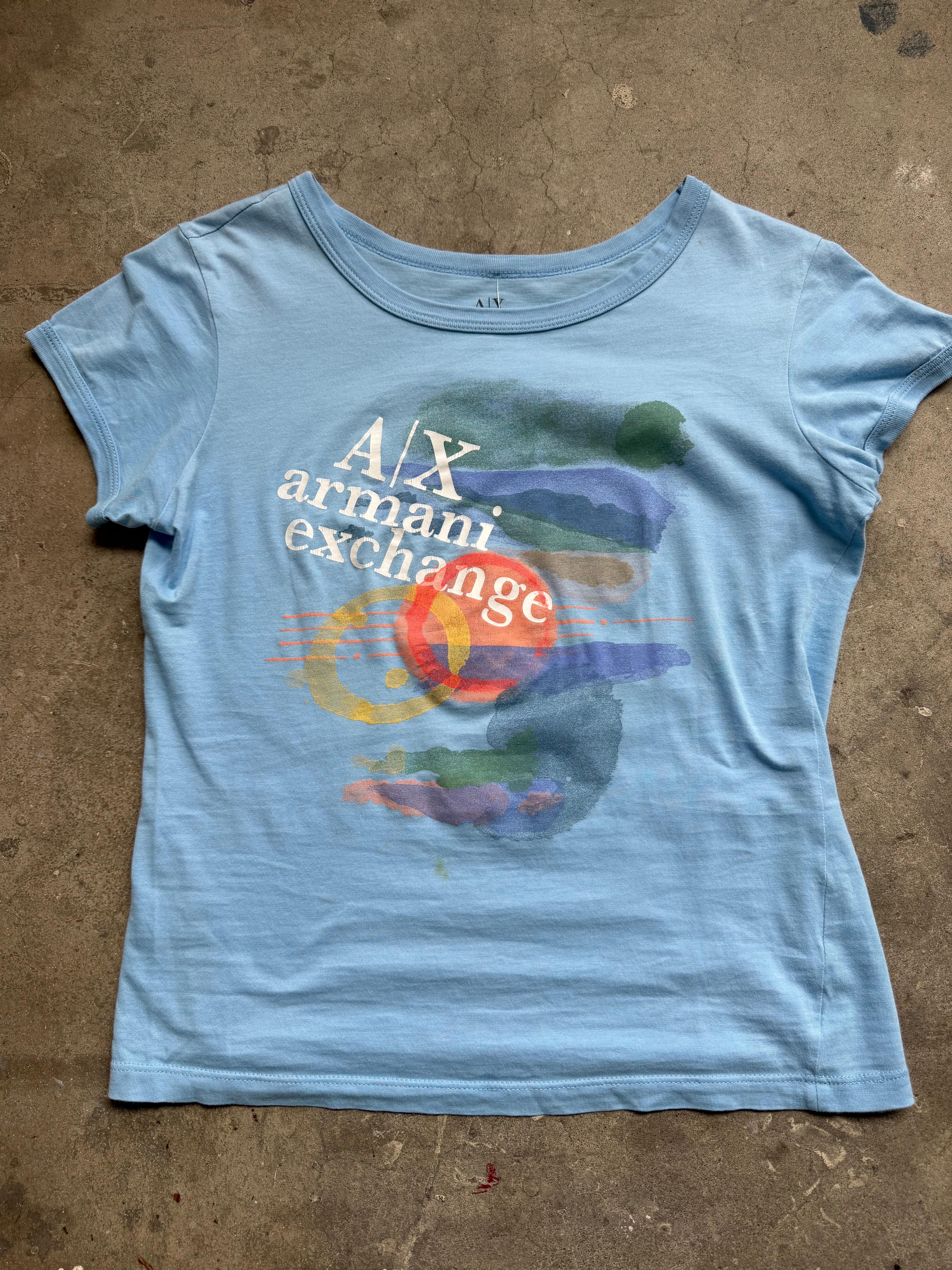 Armani Exchange Blue Tee - S