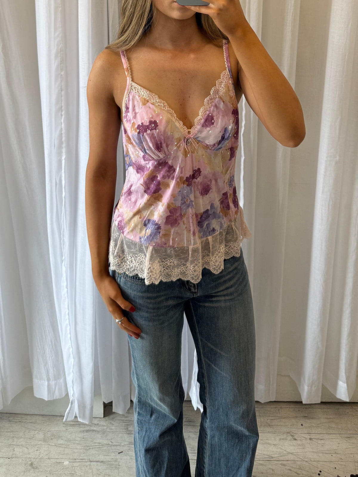 Flowy Pink Pattern Cami