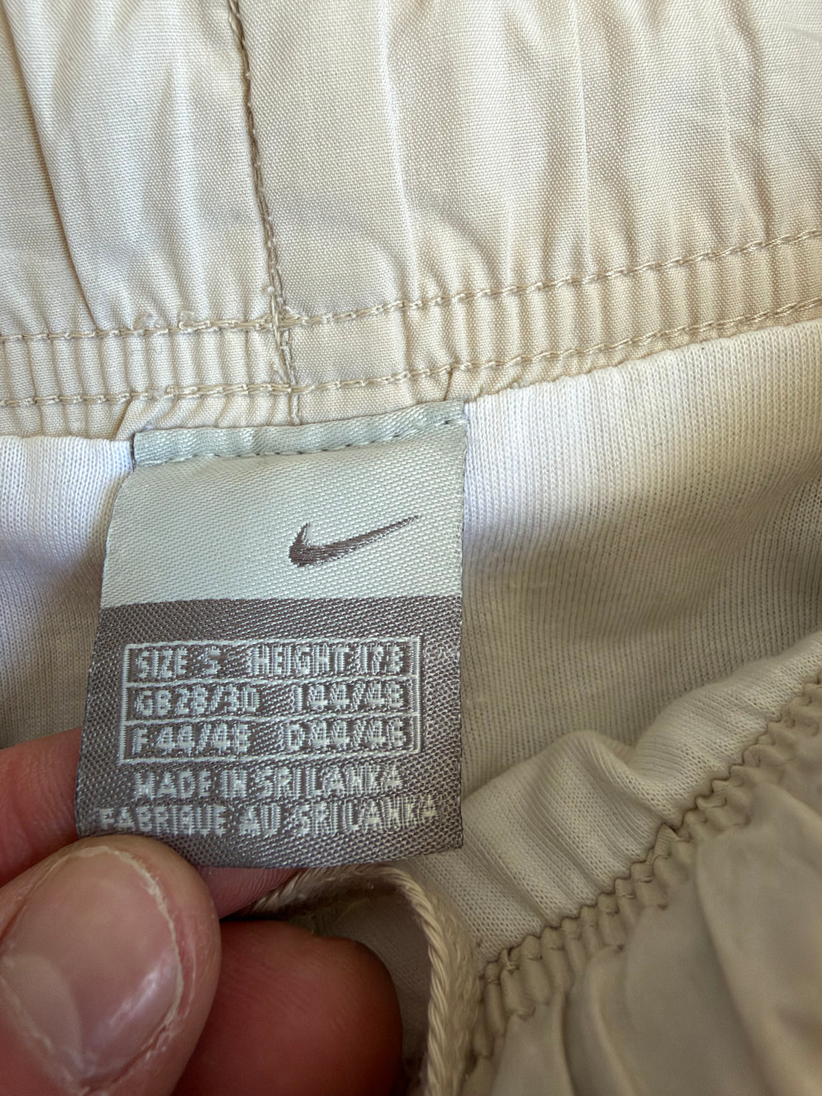 Cream Nike Trackpants - S