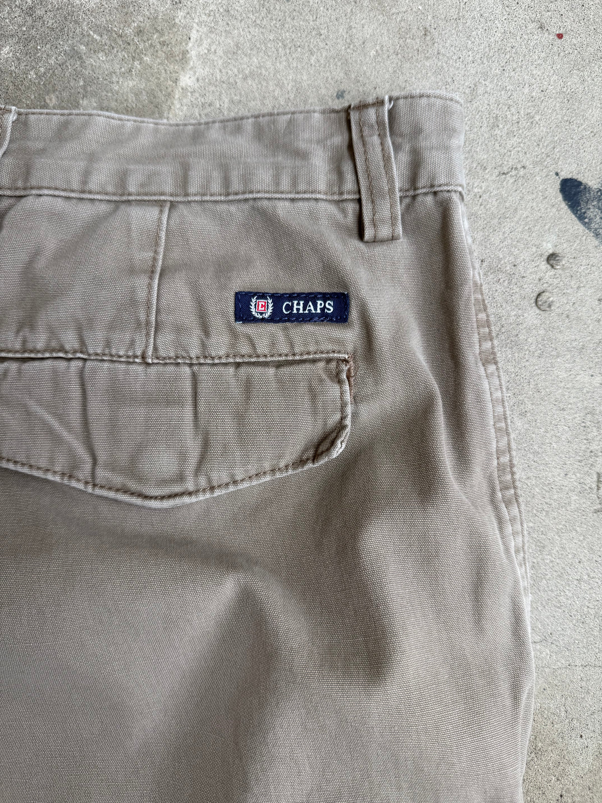 Light Brown Chaps Cargo Shorts - 36”