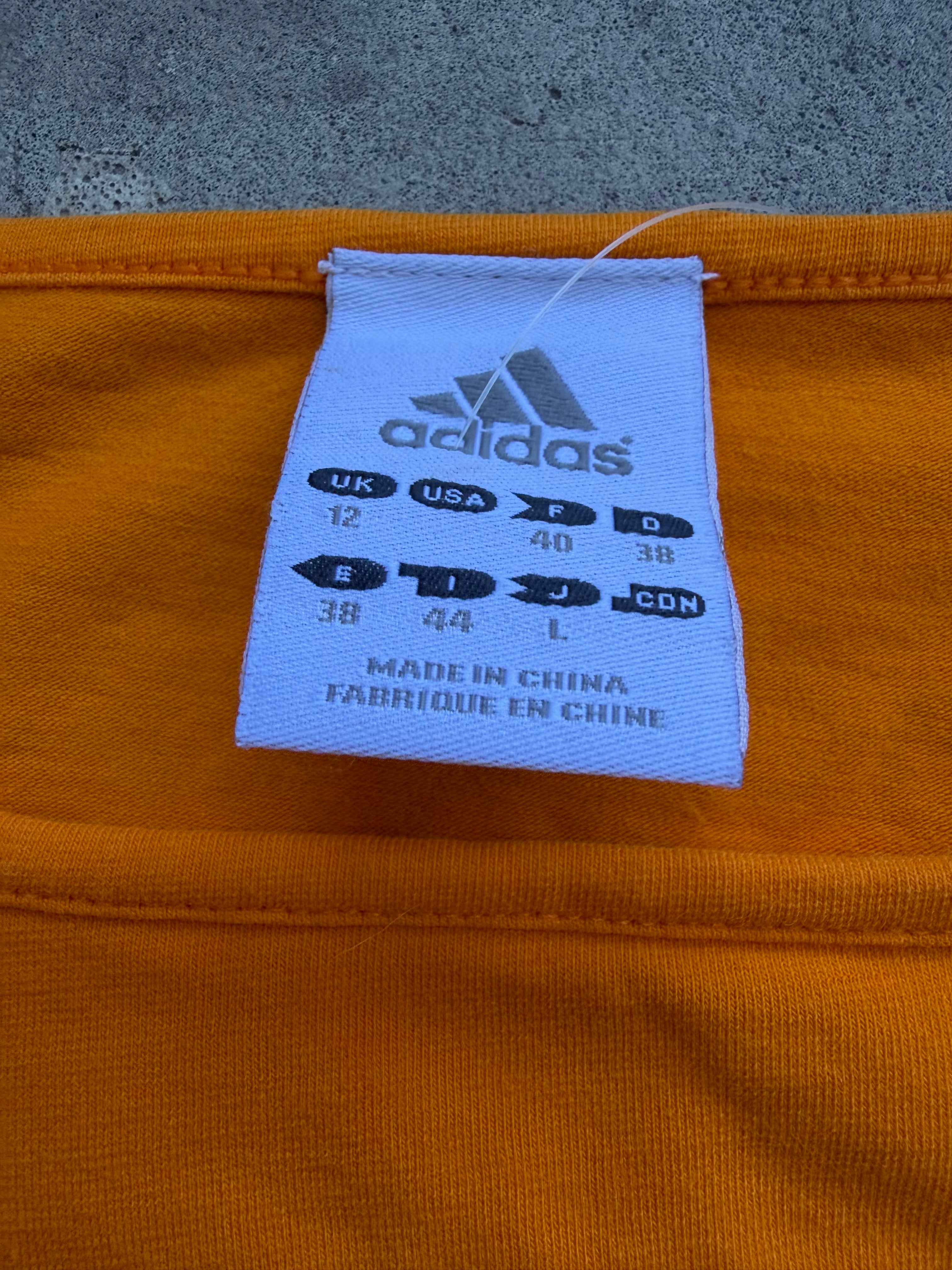 Adidas “3” Orange Long Sleeve - L