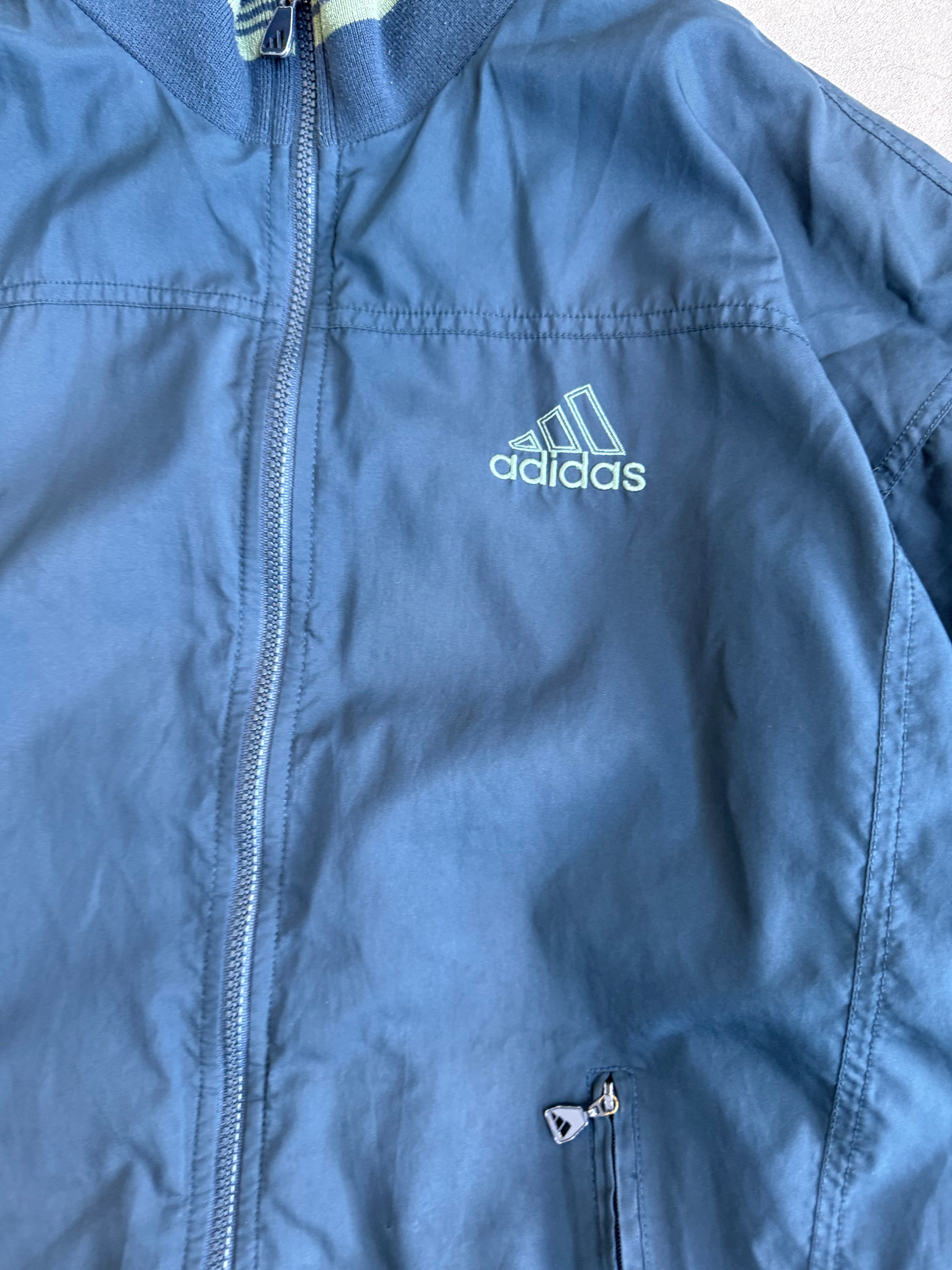 Charcoal Adidas Spray Jacket - M