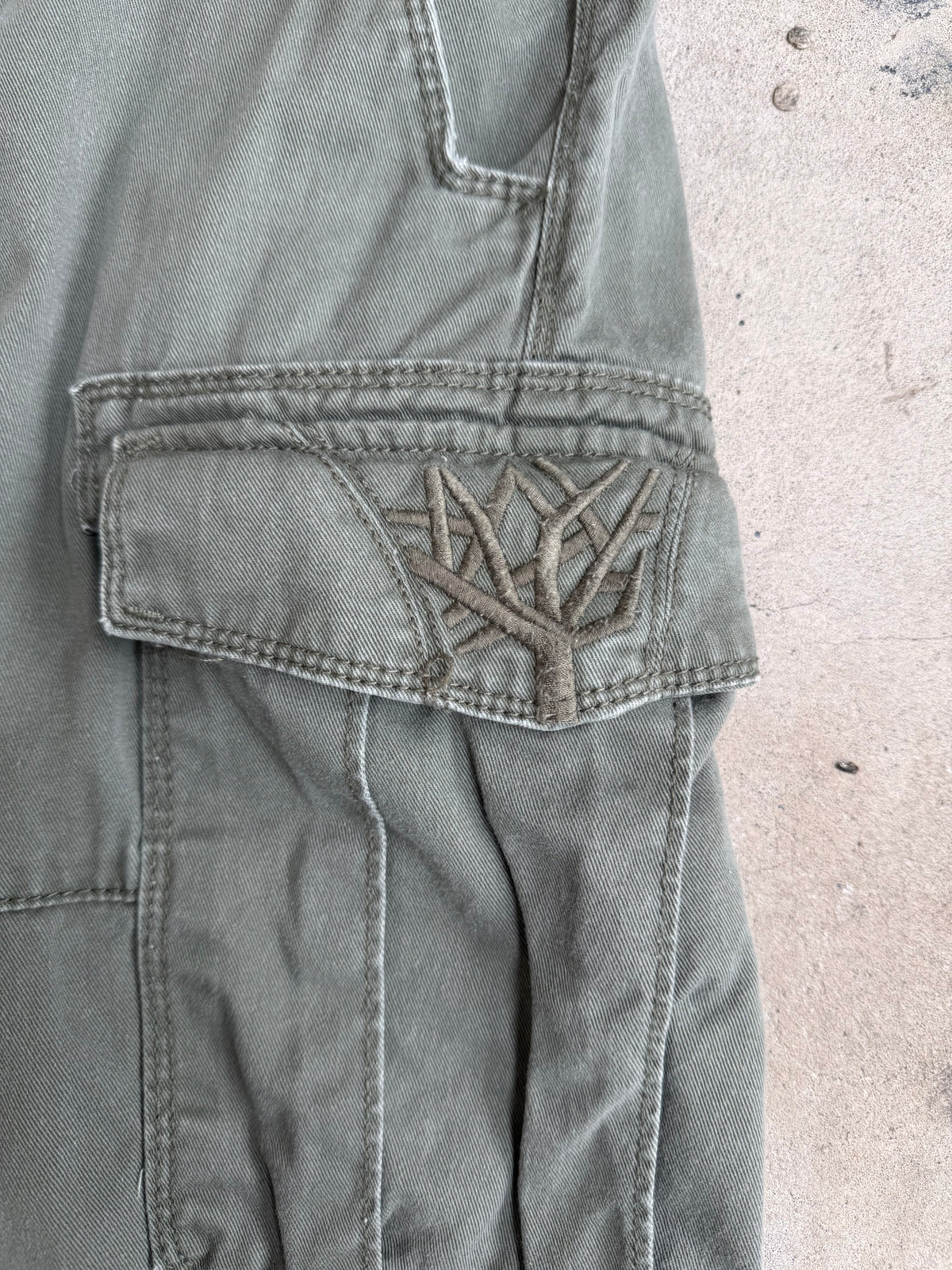 Green Timberland Cargo Shorts - 34”