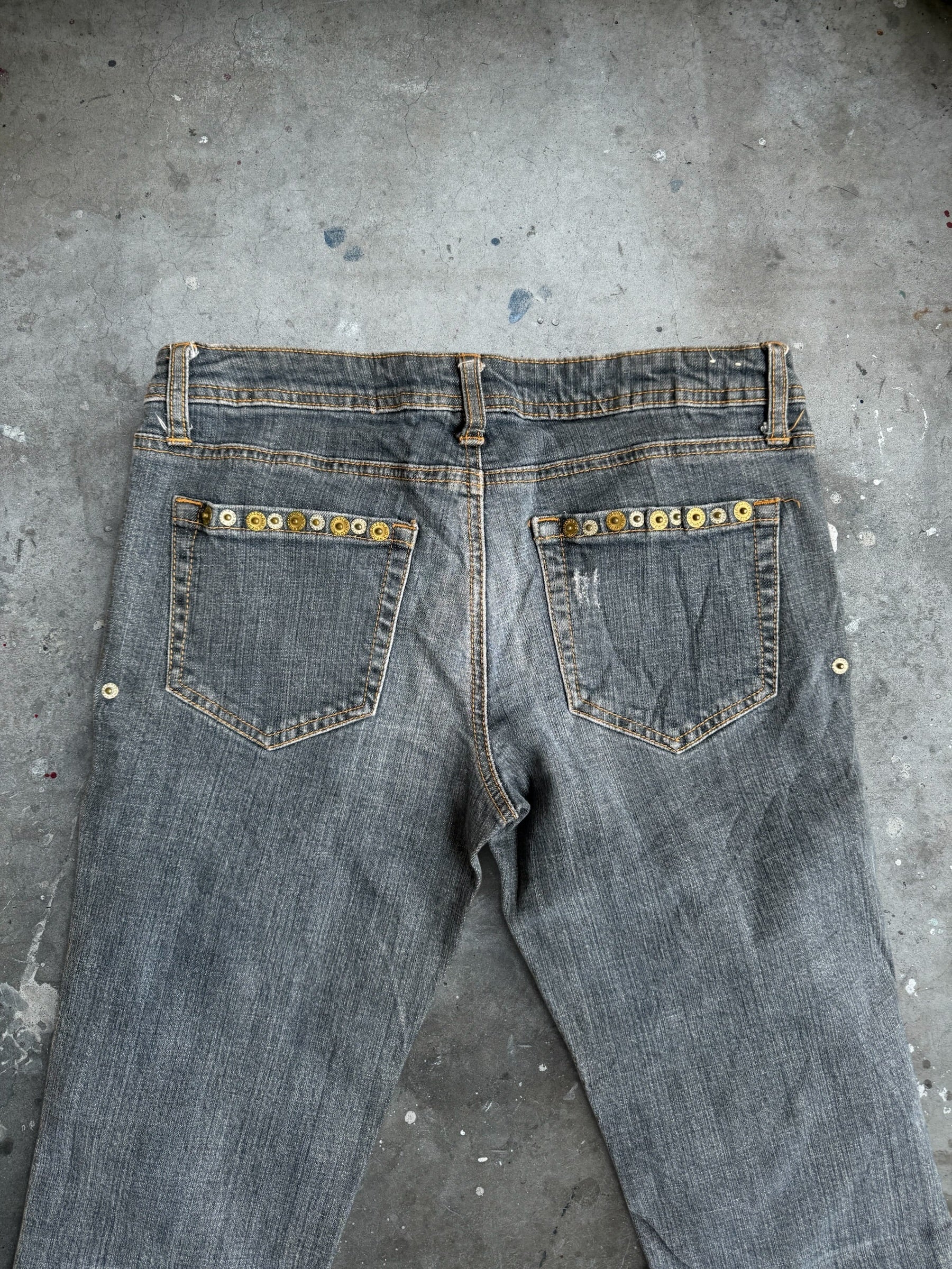 Studded Low Rise Jeans - 7