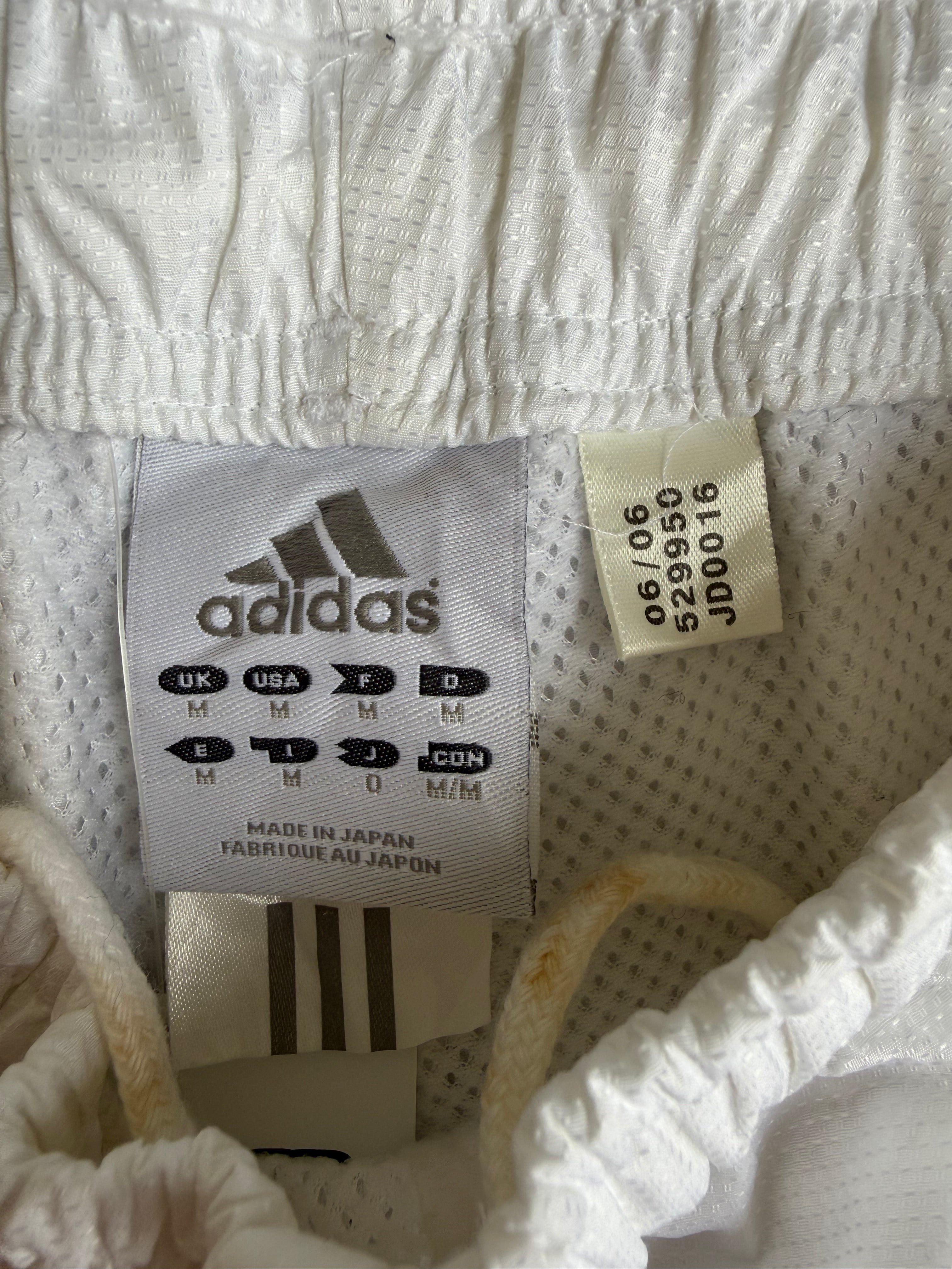 White Adidas Trackpants - M