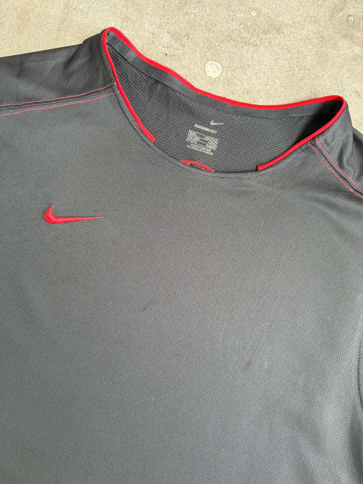 Black + Red Nike Singlet - L