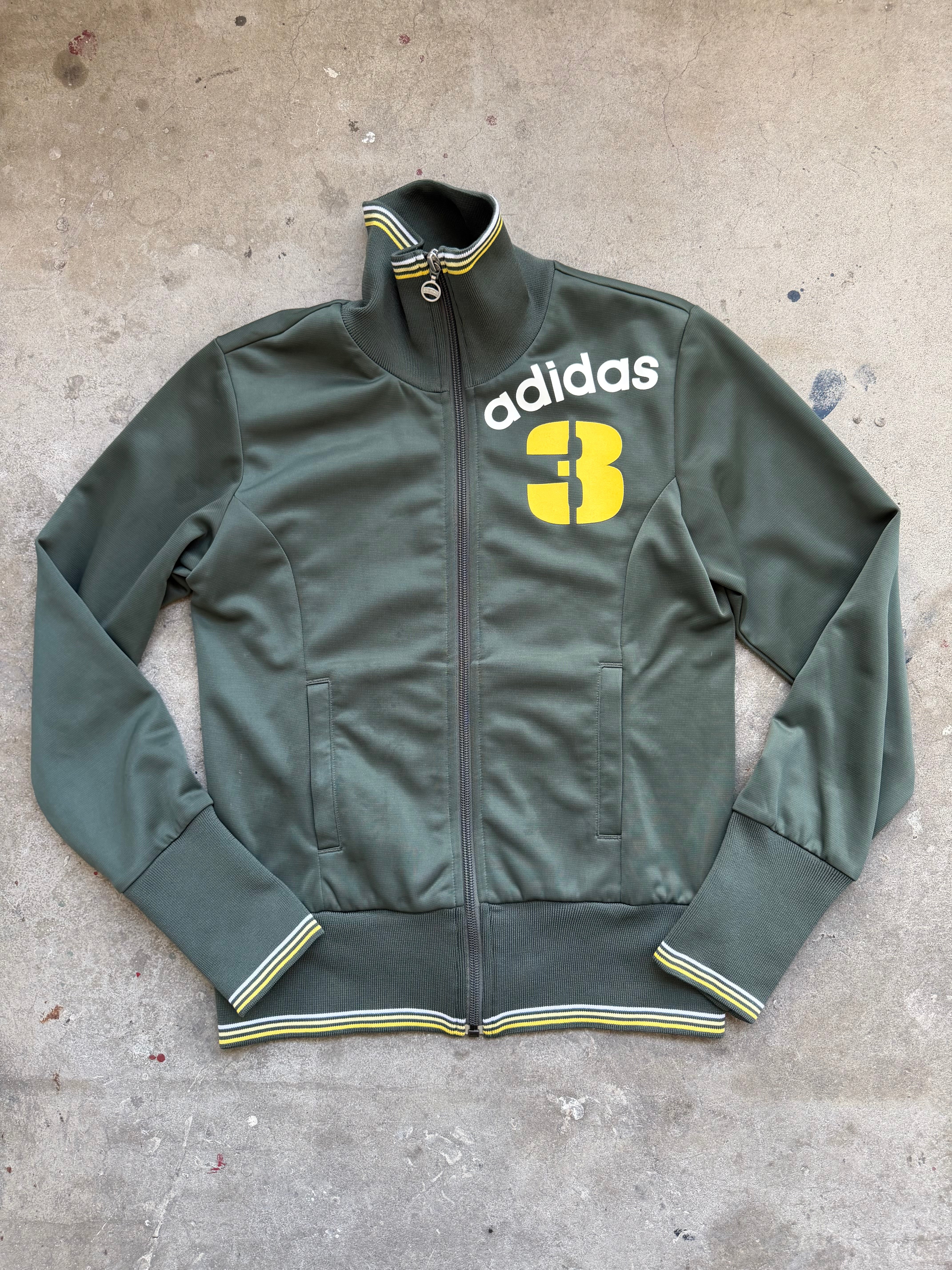 Green Adidas “3” Track Jacket - S
