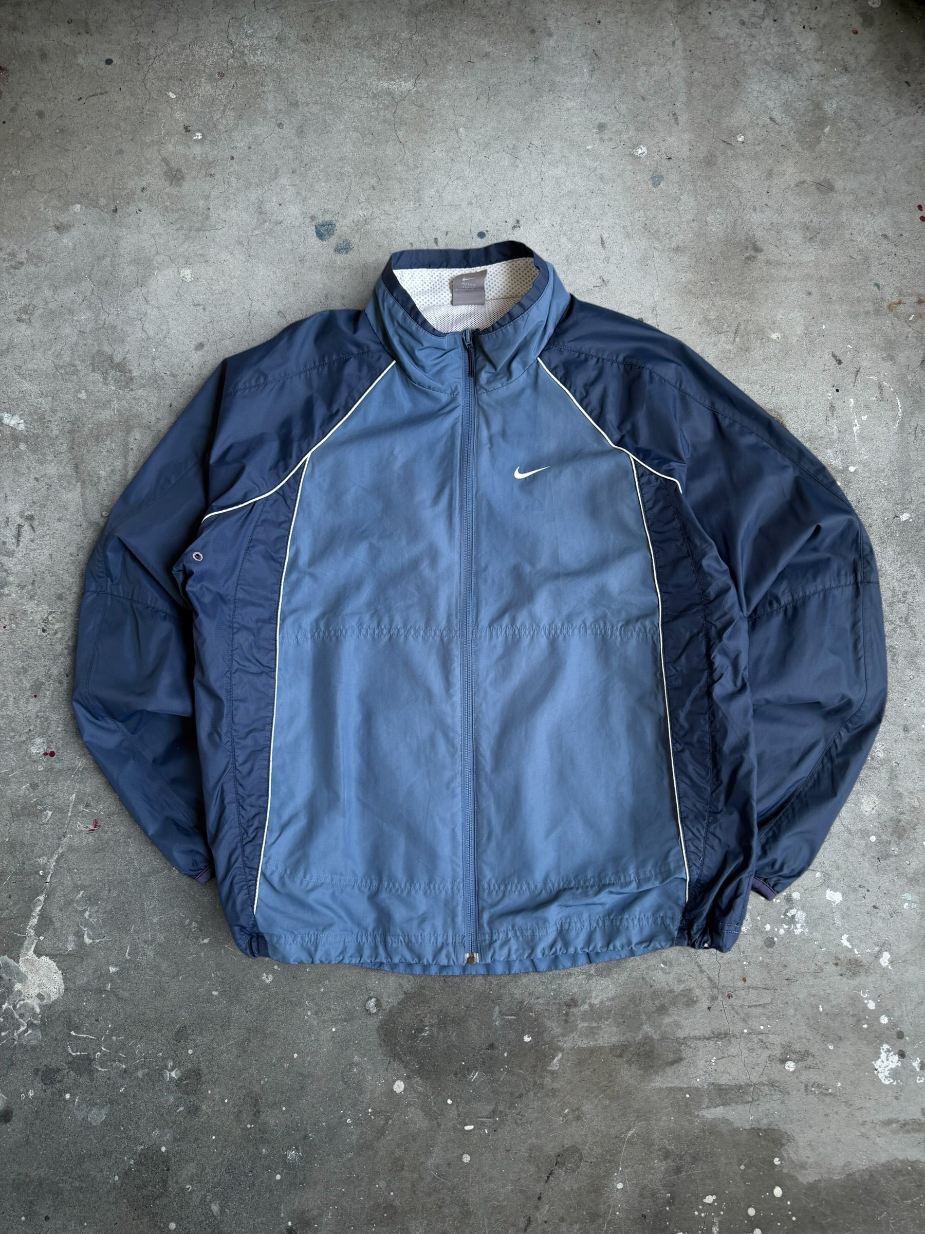Blue Nike Spray Jacket - L