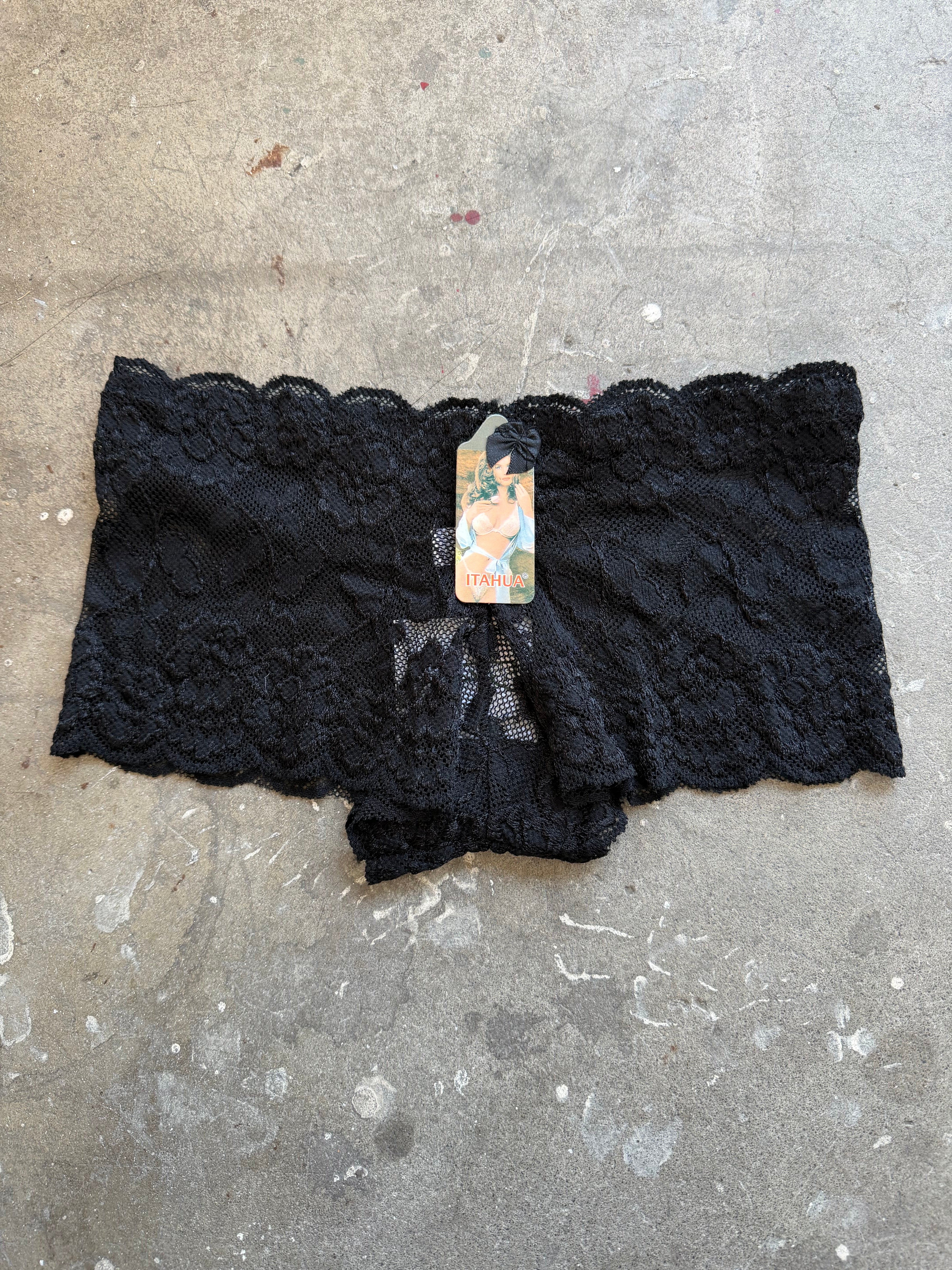 Micro Lace Shorts - Black