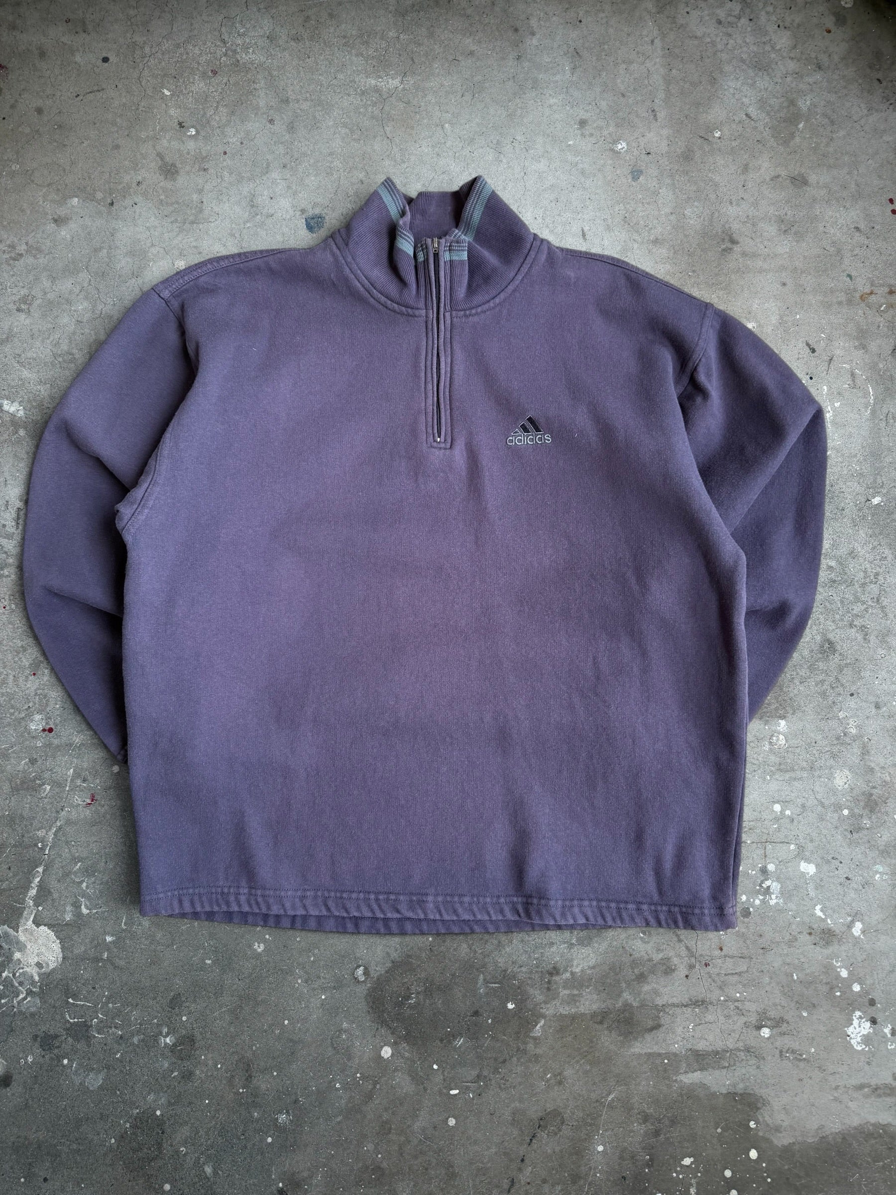 Navy Adidas Quarterzip - L