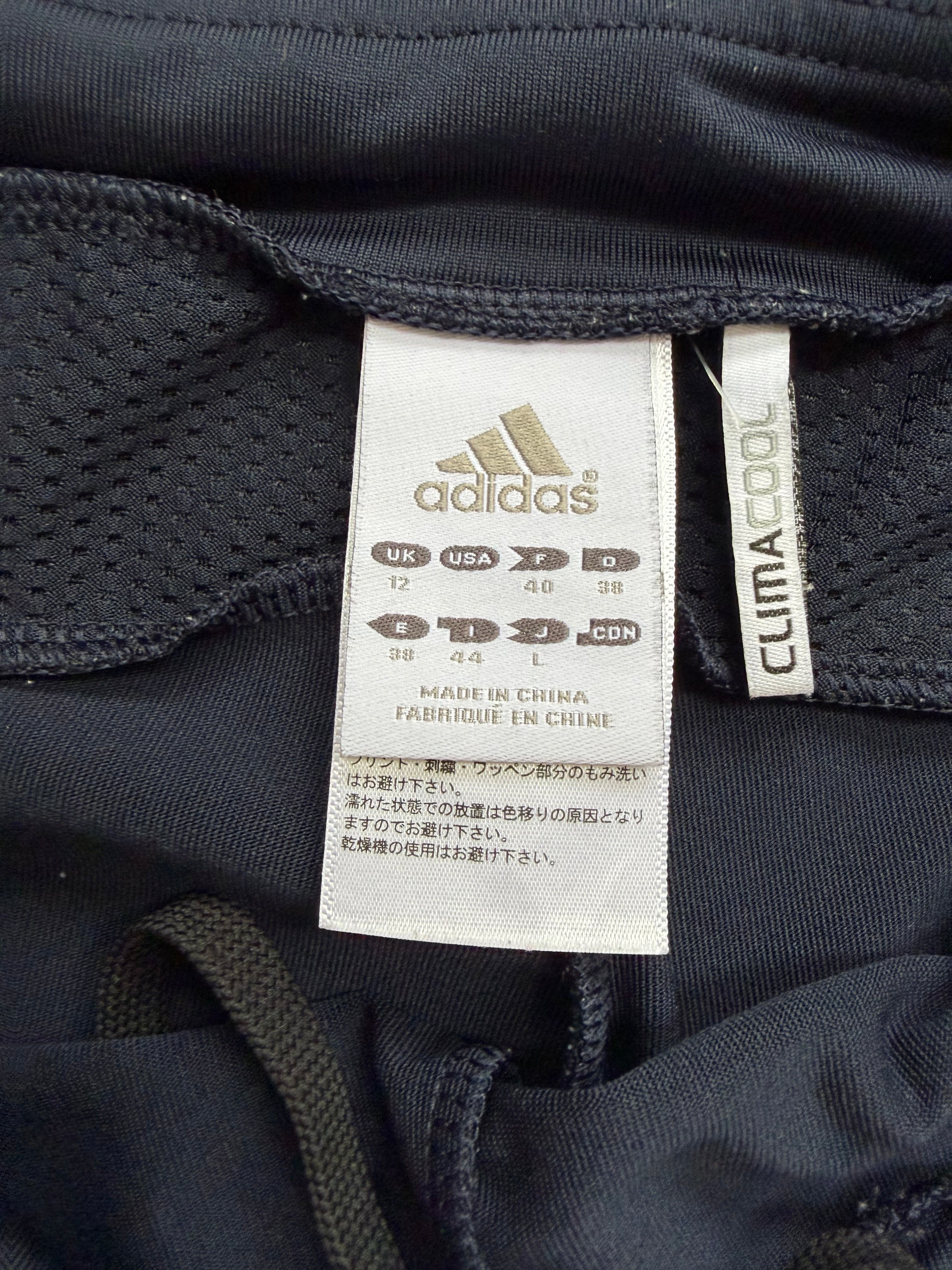 Navy Adidas Capri with Light Blue Stripe - M