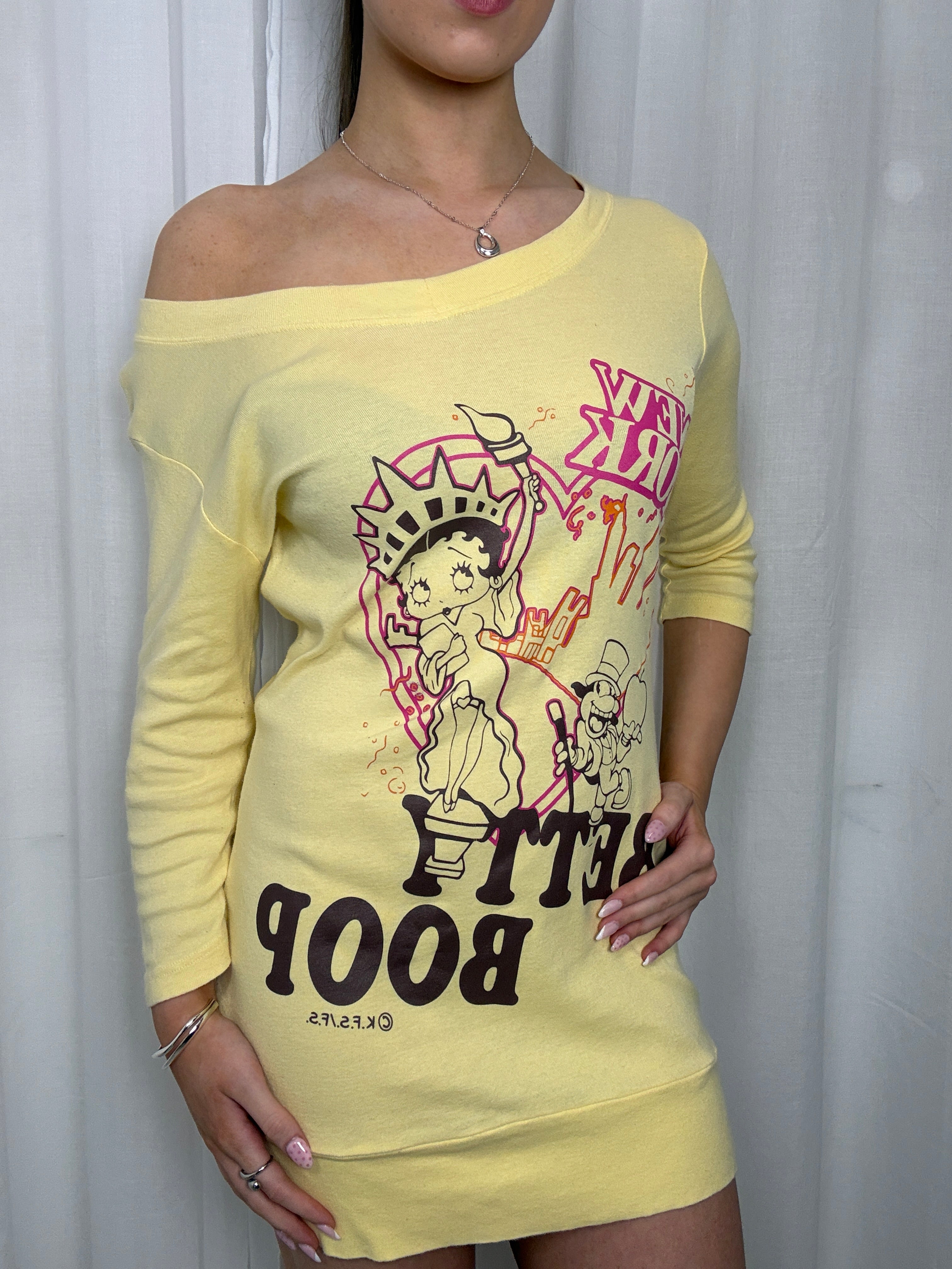 Betty Boop Dress / Long Top - L