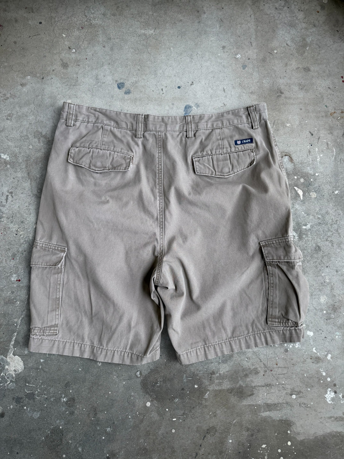 Light Brown Chaps Cargo Shorts - 36”
