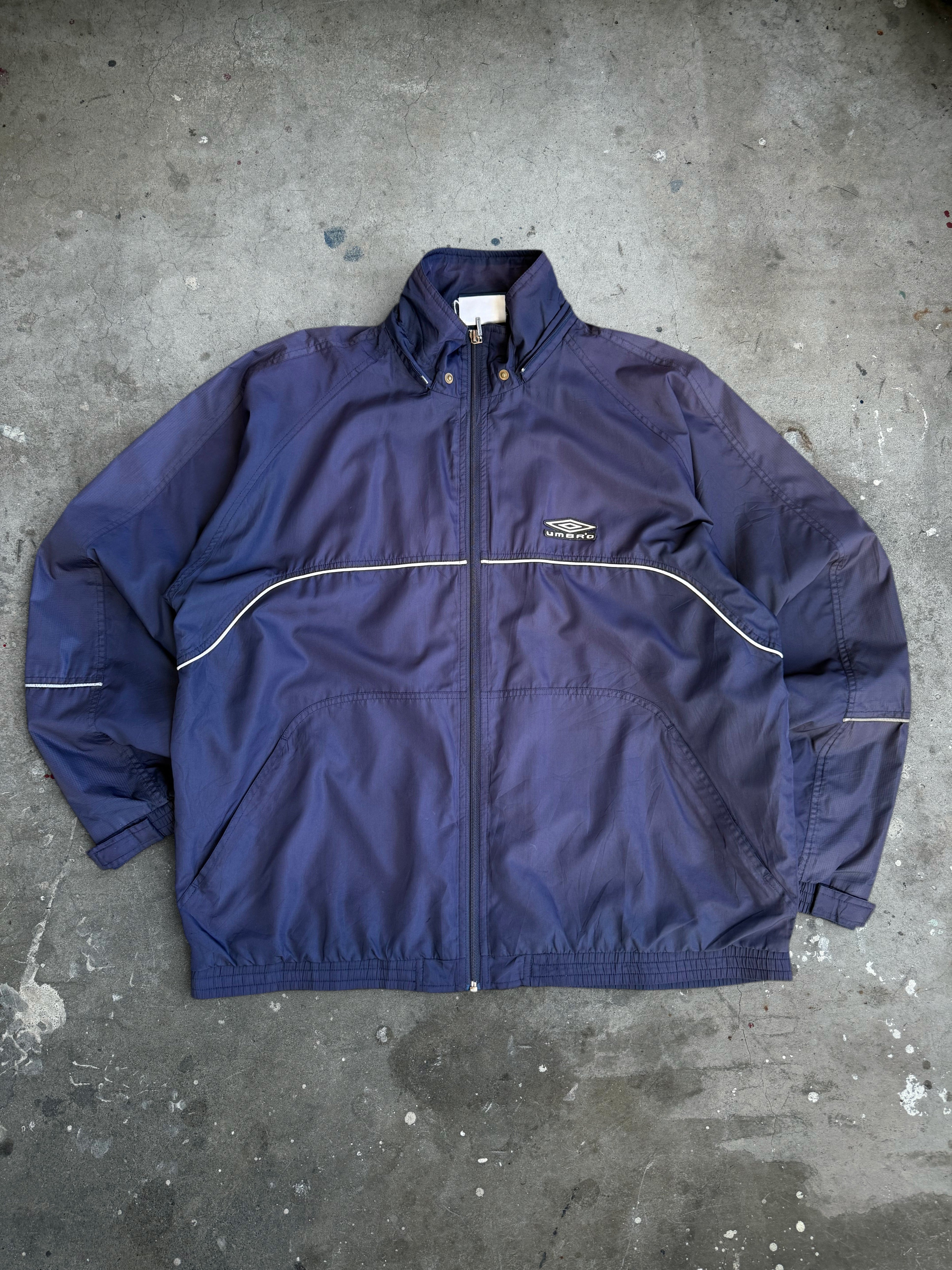 Navy Umbro Spray Jacket - L