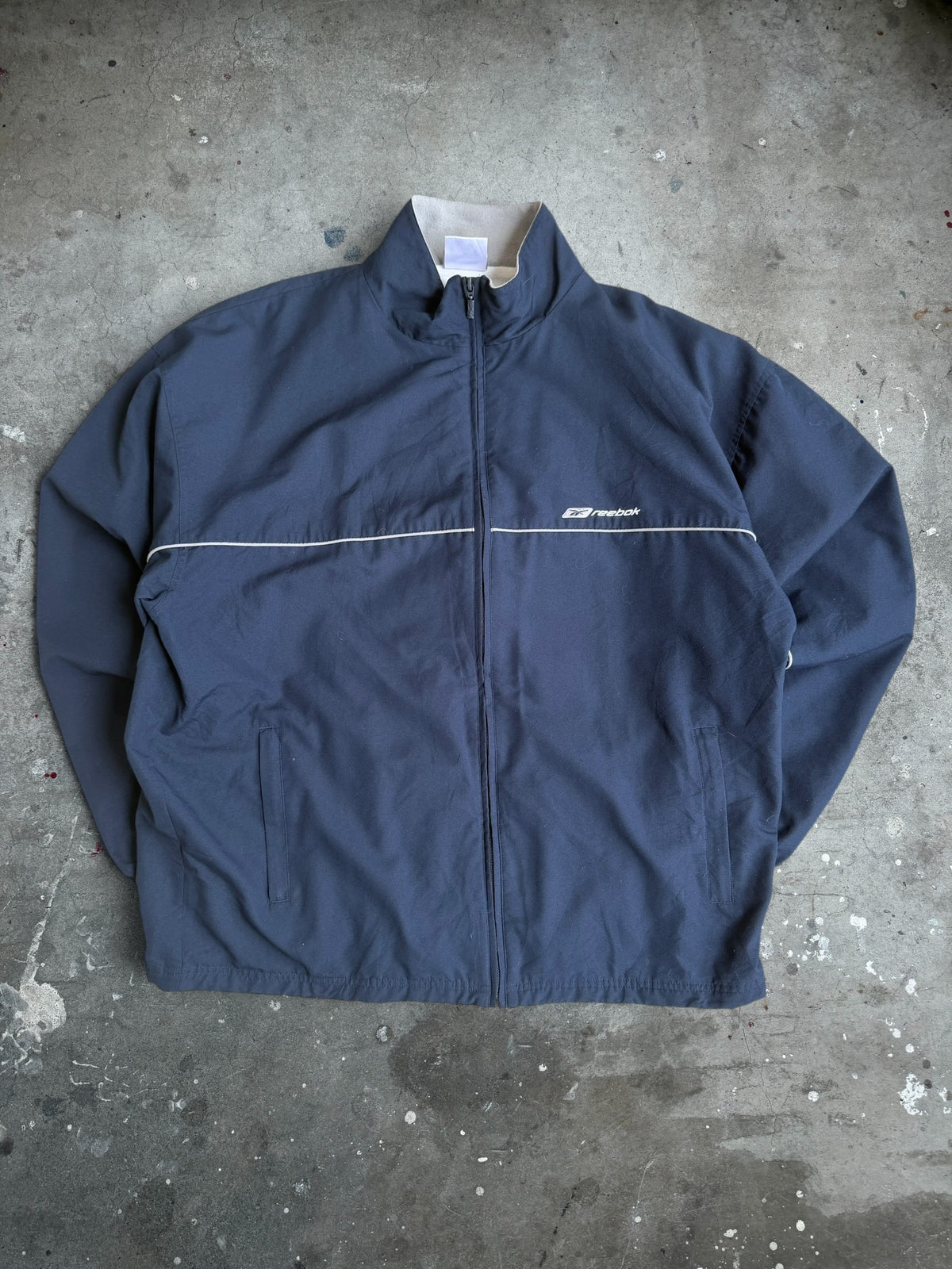 Navy Reebok Spray Jacket - XL