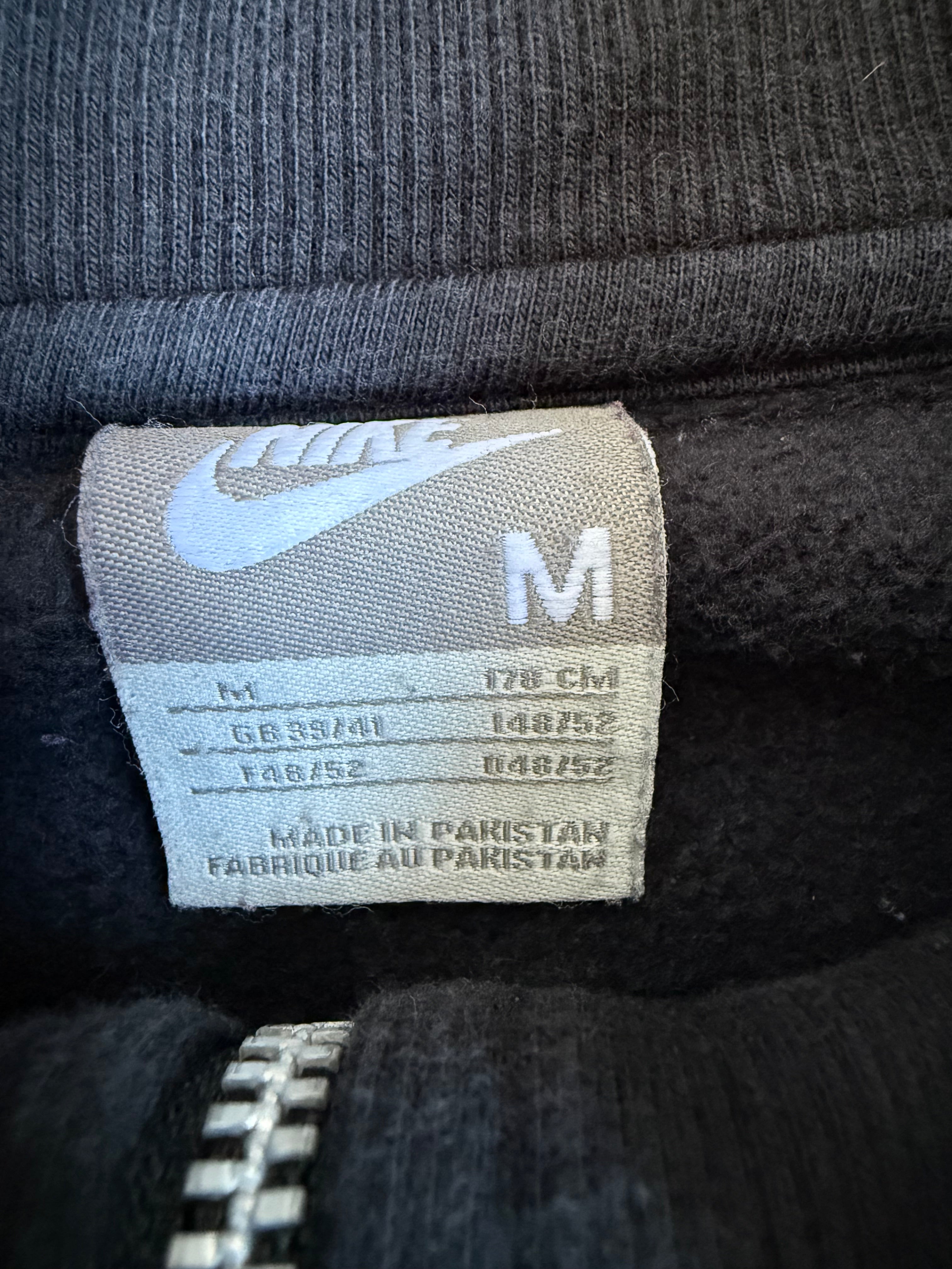 Black Nike Zip Up Jumper - M