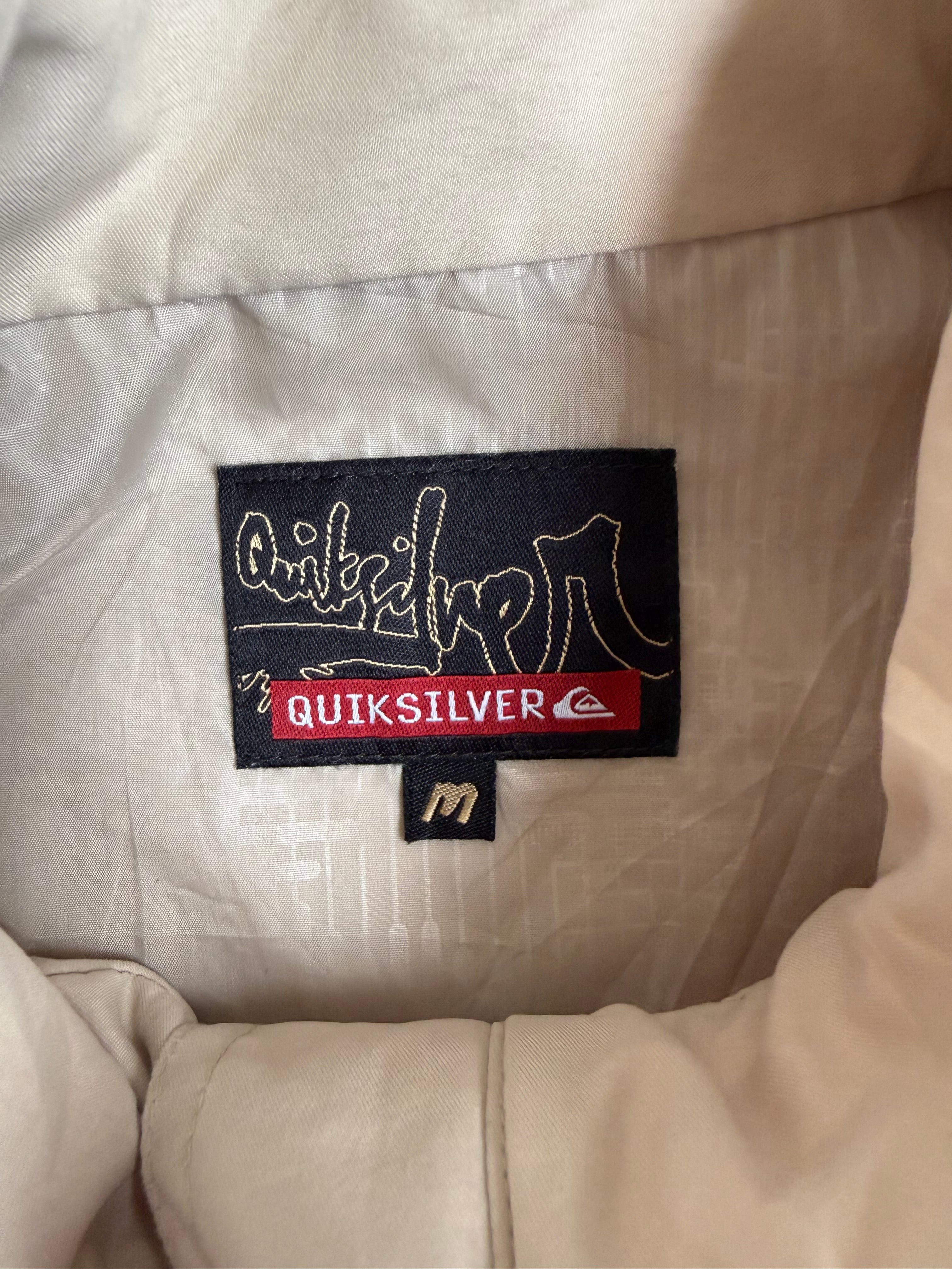 Cream Quiksilver Spray Jacket - M