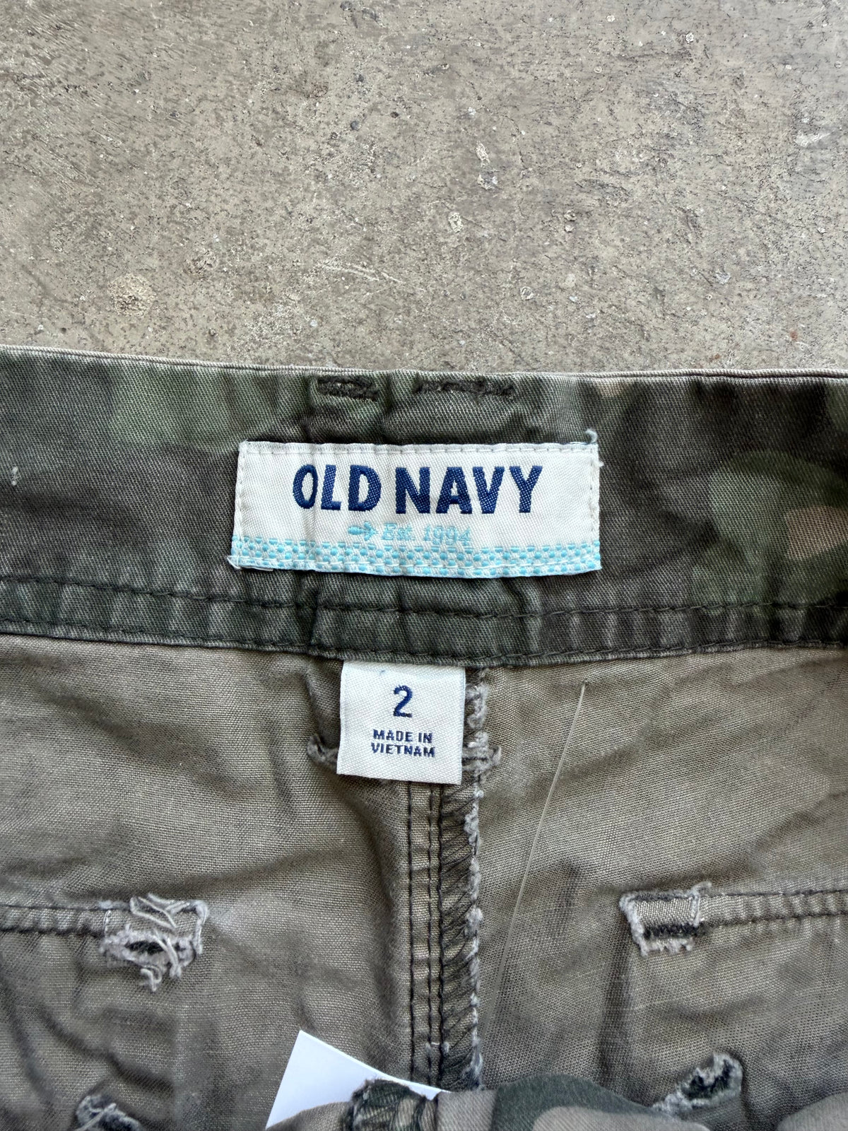 Camo Low Rise Shorts