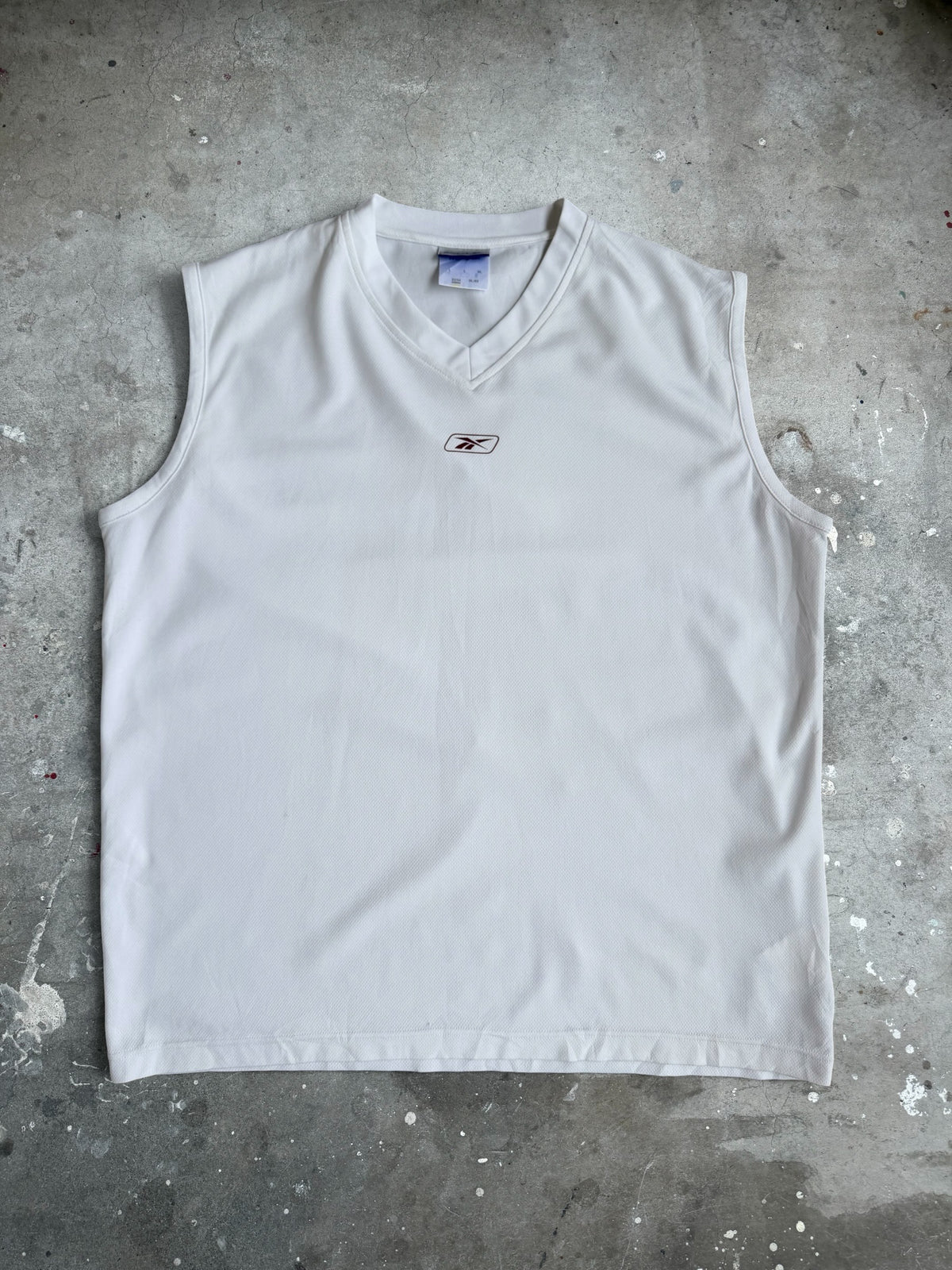 White Reebok Singlet - XL