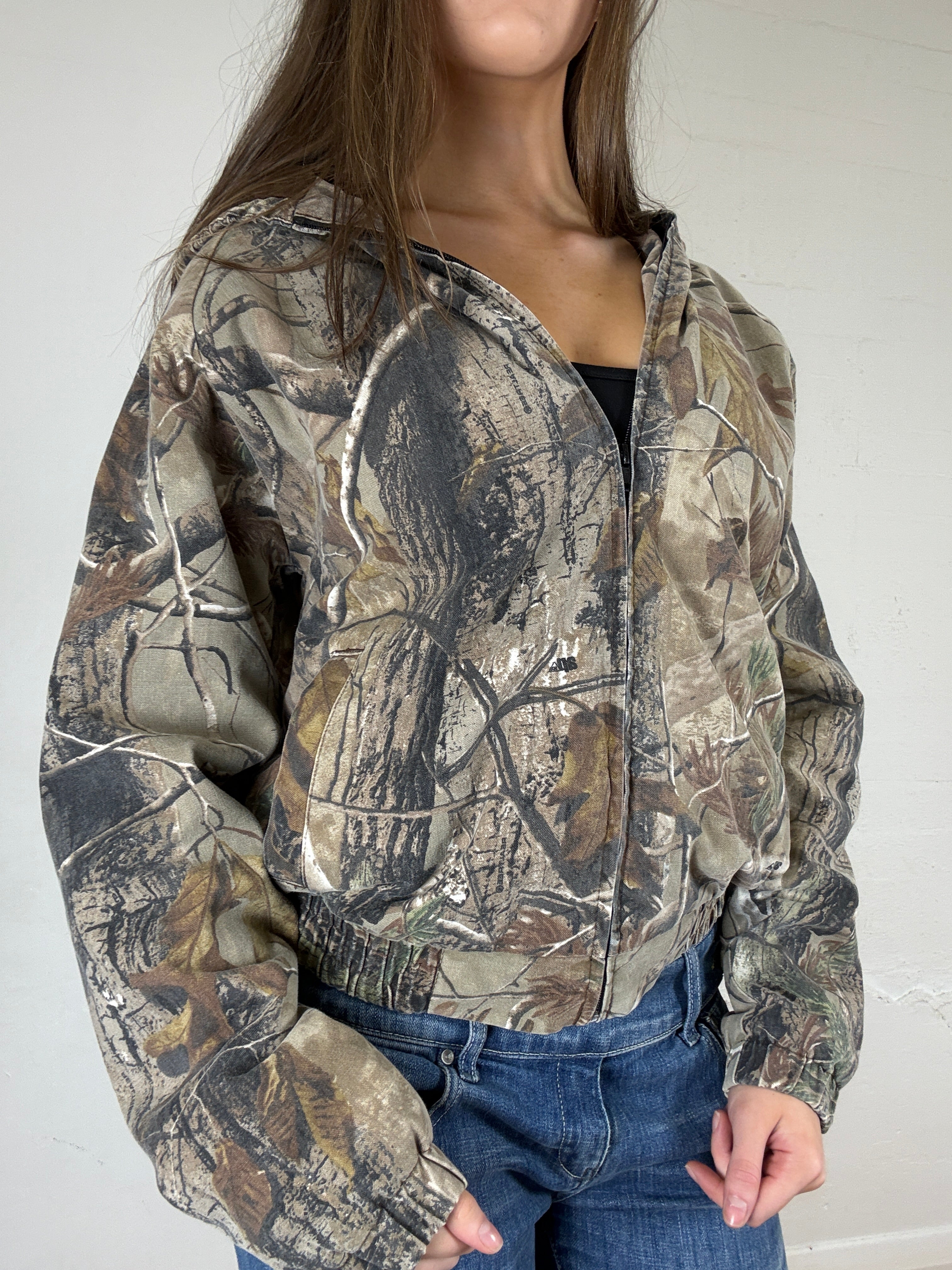 Real Tree Zip Up - L