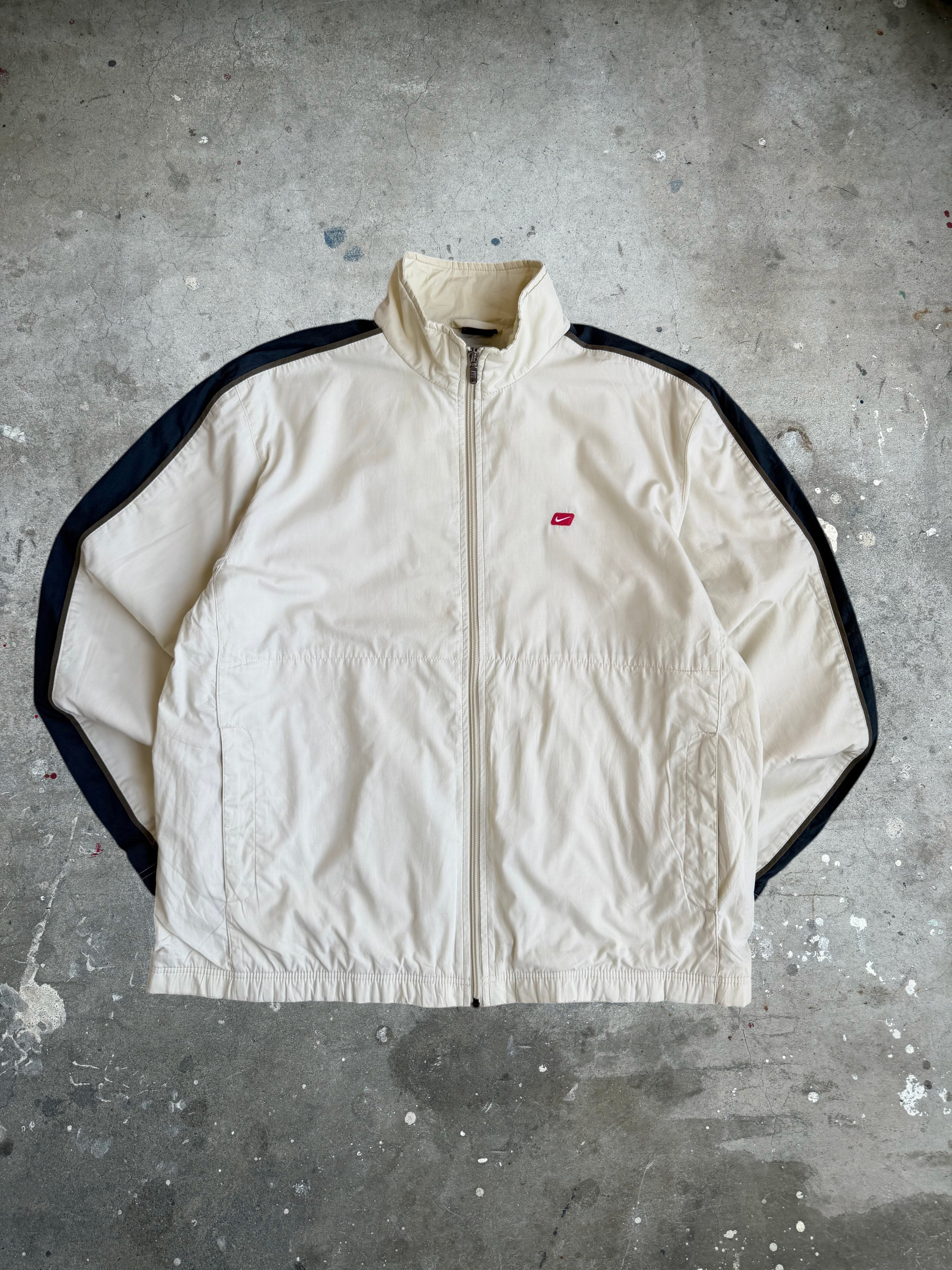 Beige Nike Spray Jacket - L