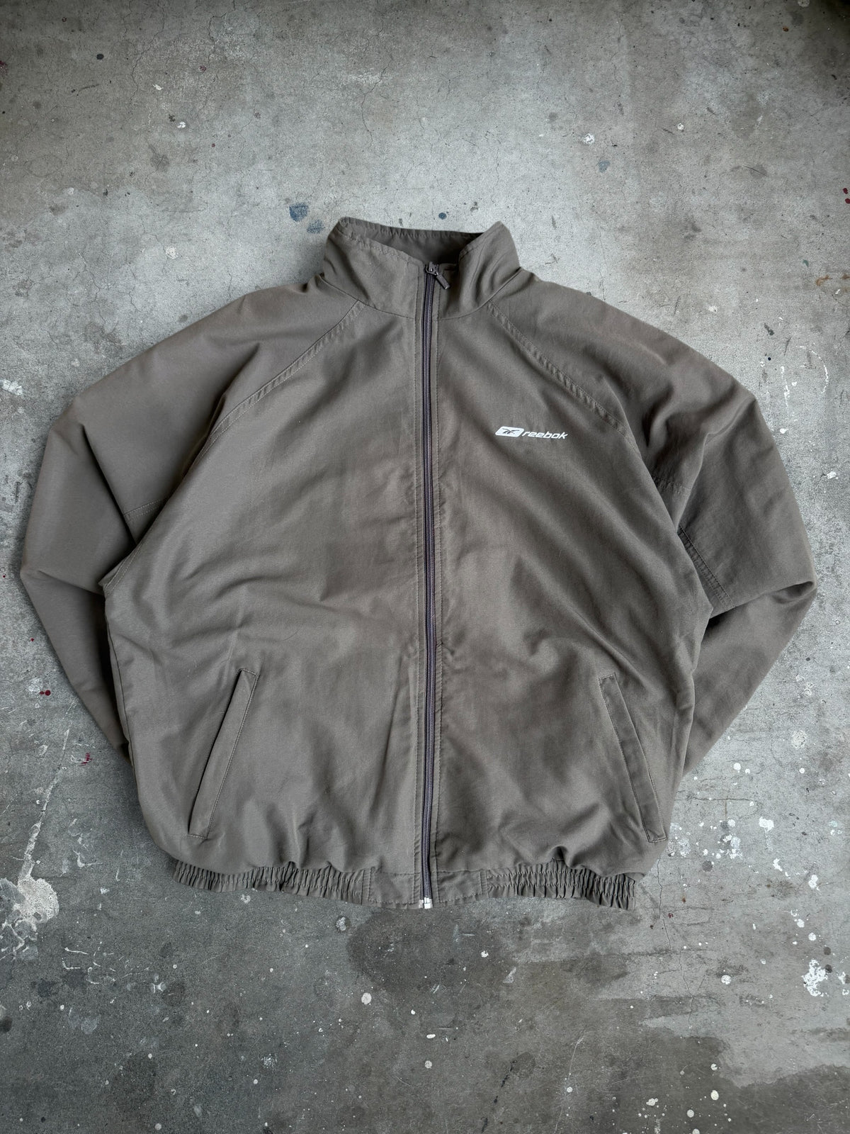 Chocolate Reebok Spray Jacket - M