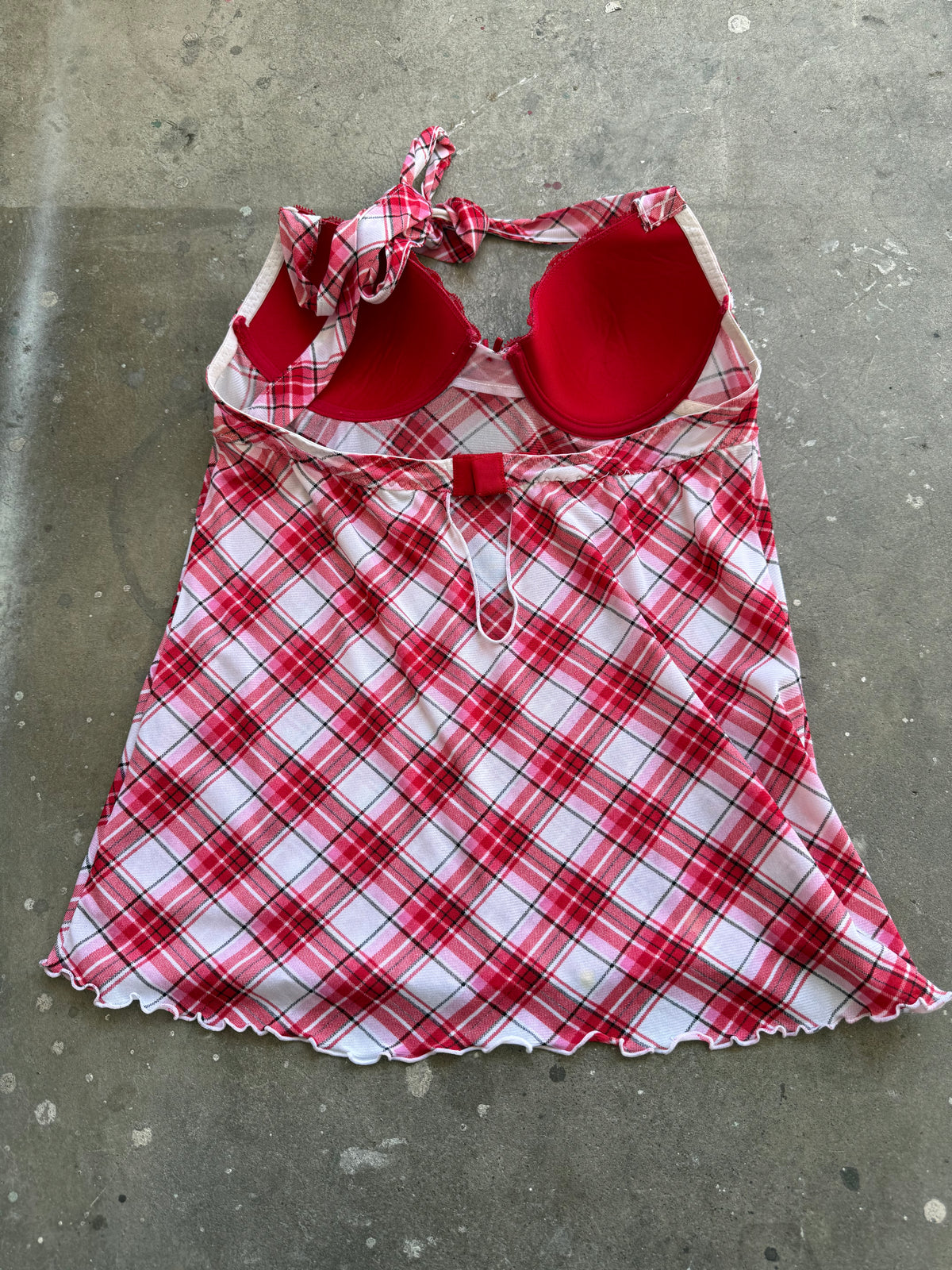Red Checkered Halter