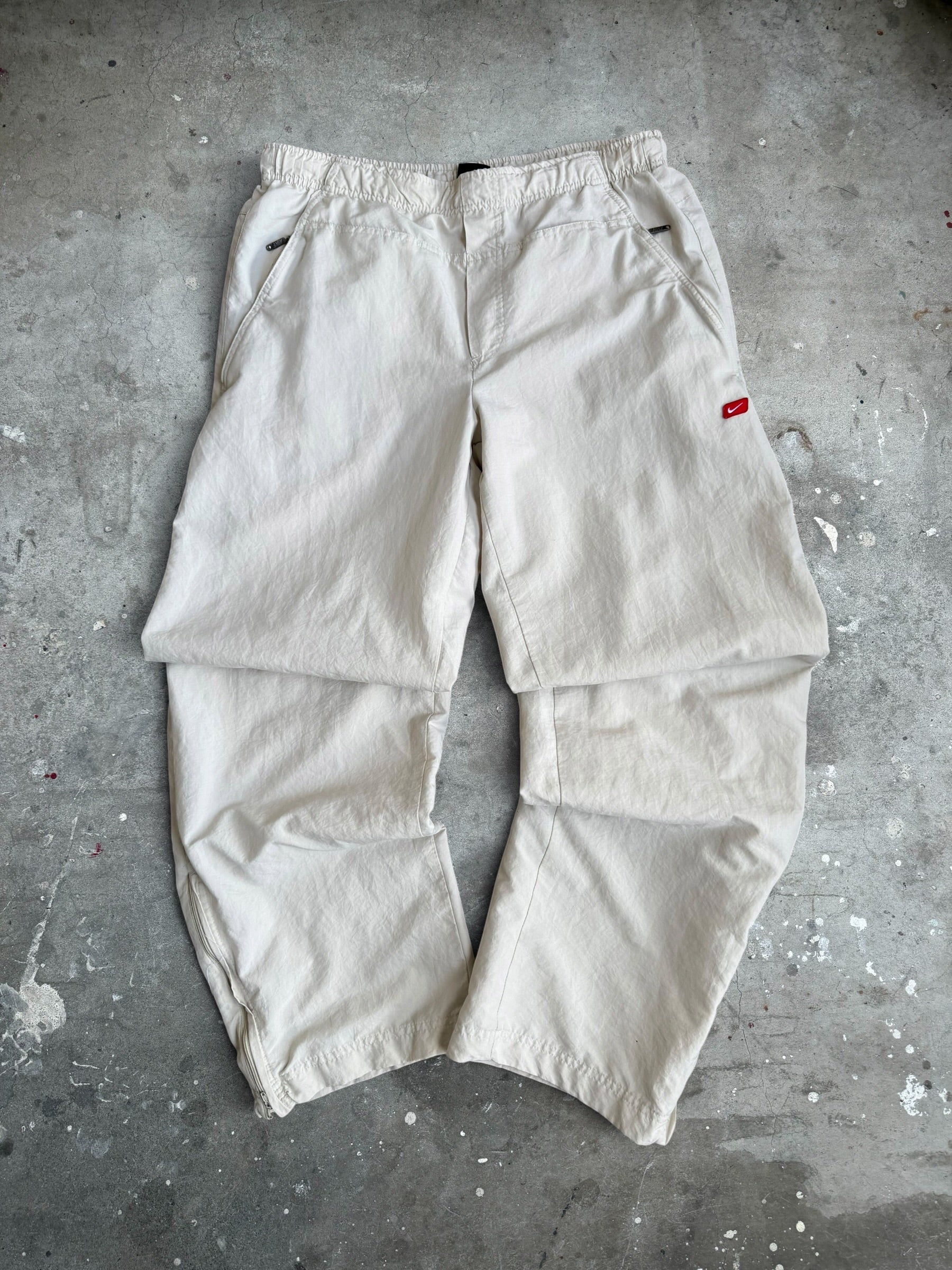 Beige Nike Trackpants - S