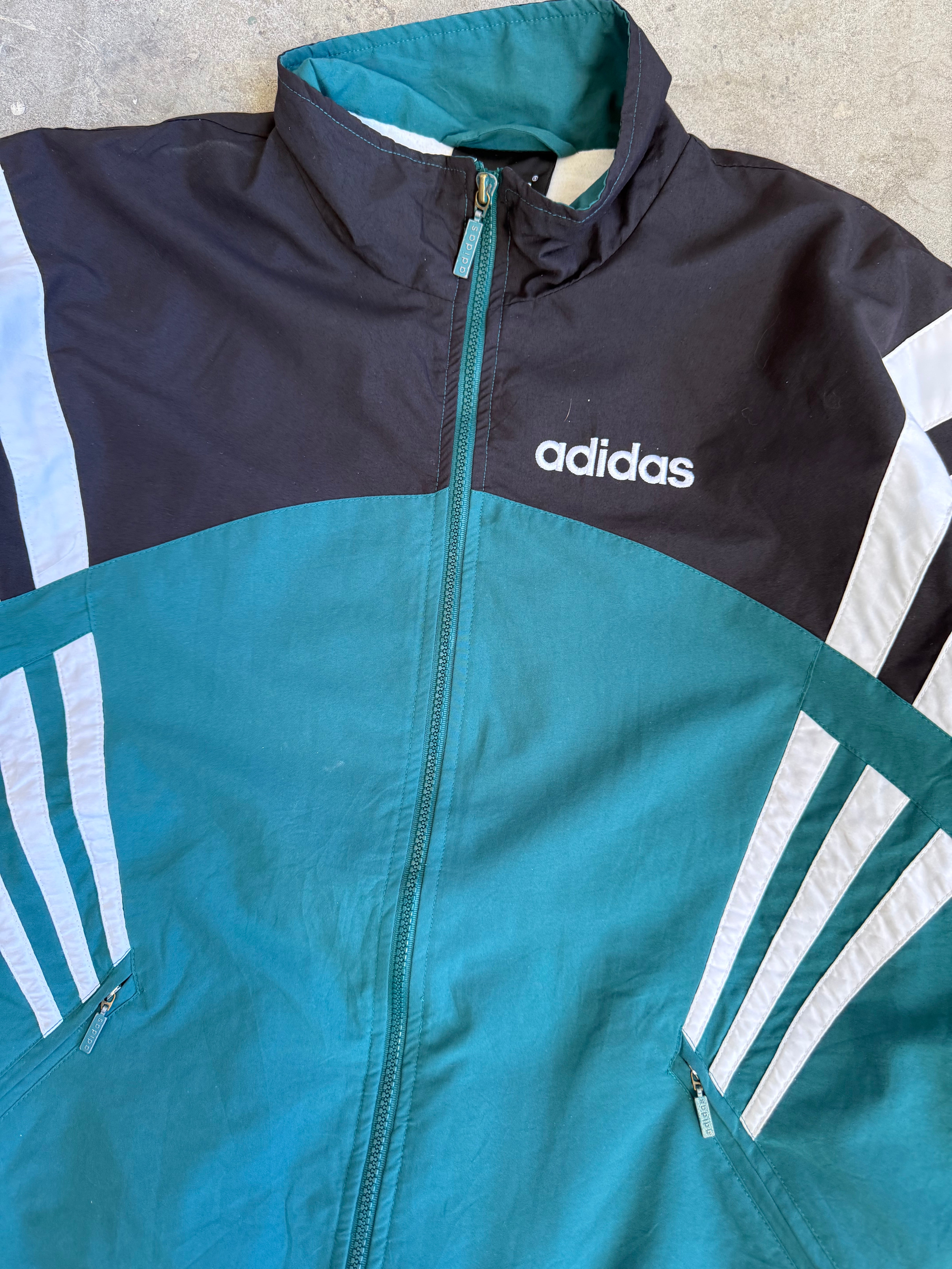 Retro Adidas Spray Jacket - L