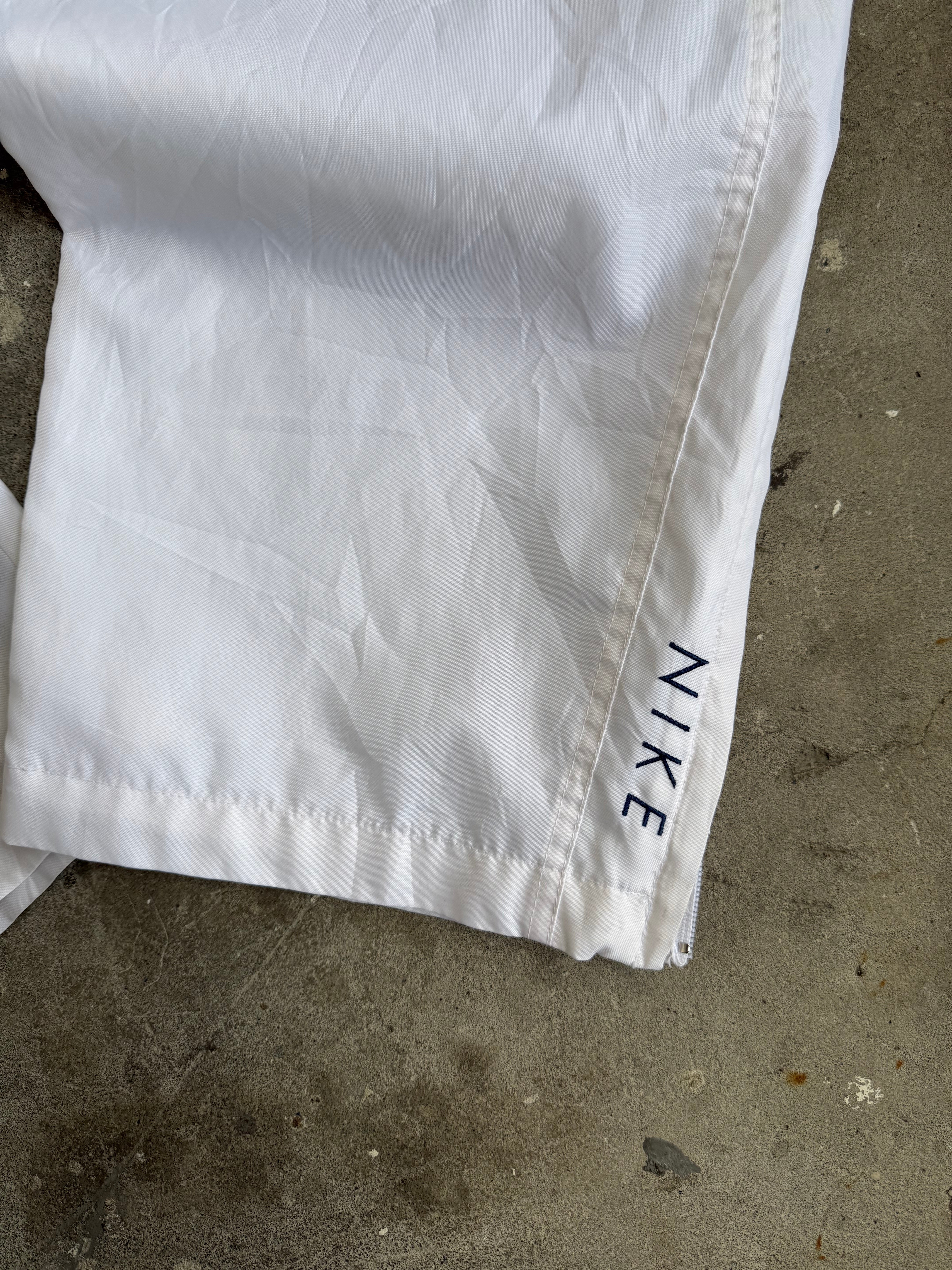 White Nike Trackpants - M