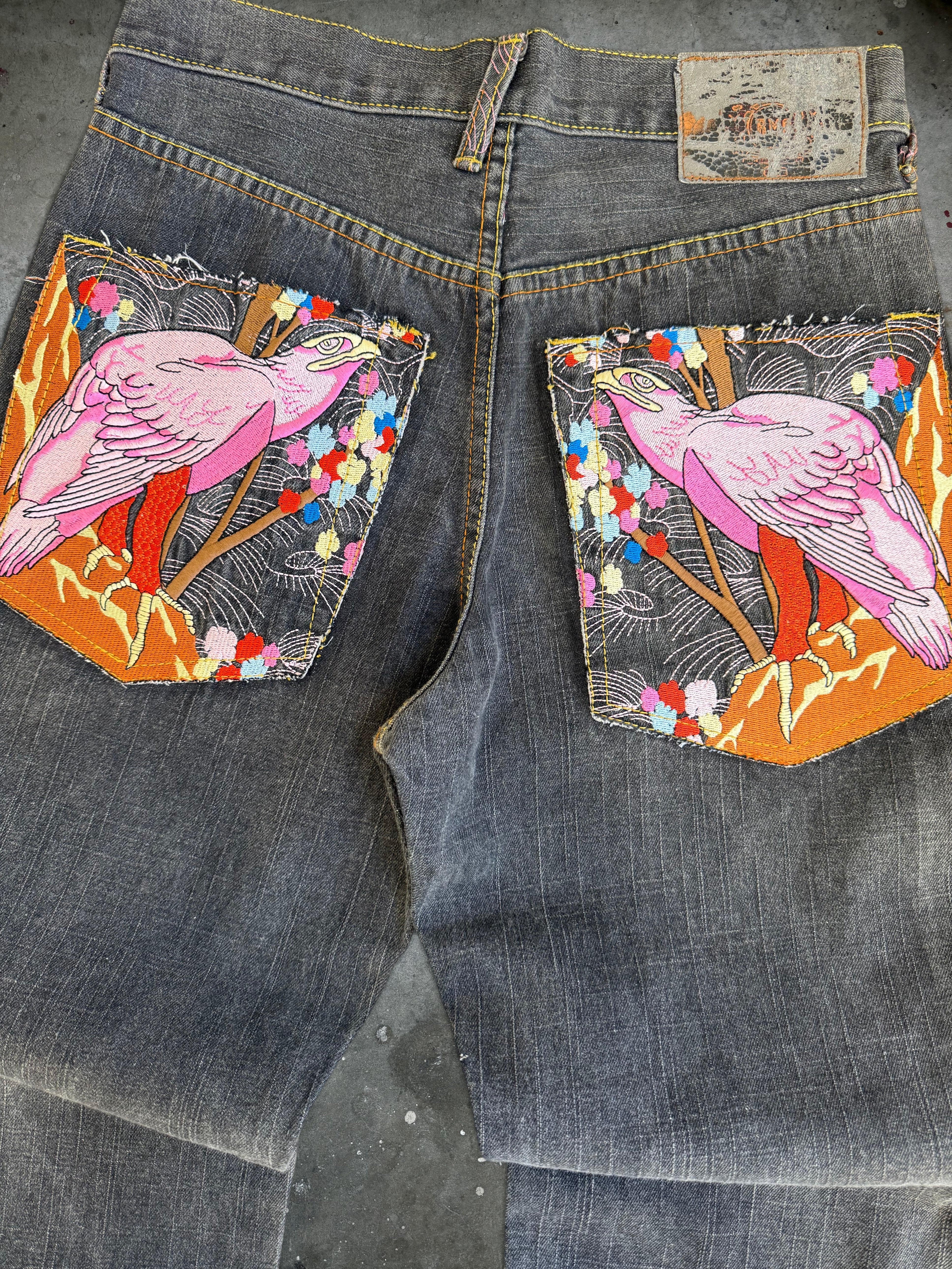 RMC Red Monkey Company Graphic Jeans 28”