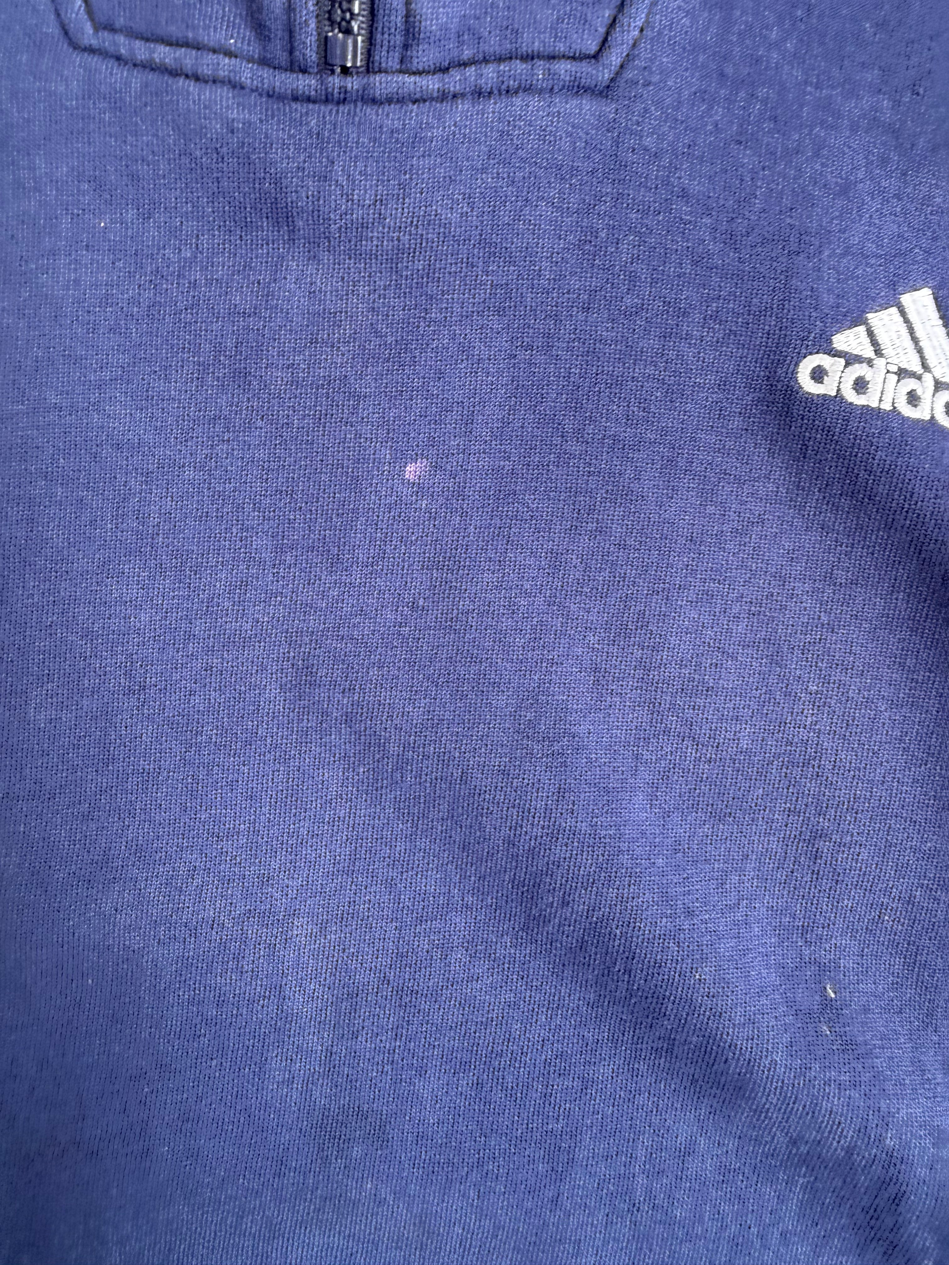 Adidas Quarter Zip Jumper - L