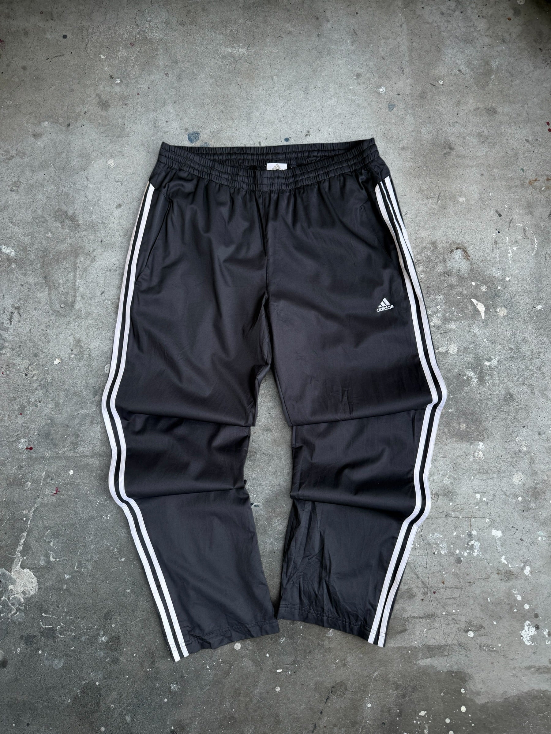 Black Adidas Trackies - L