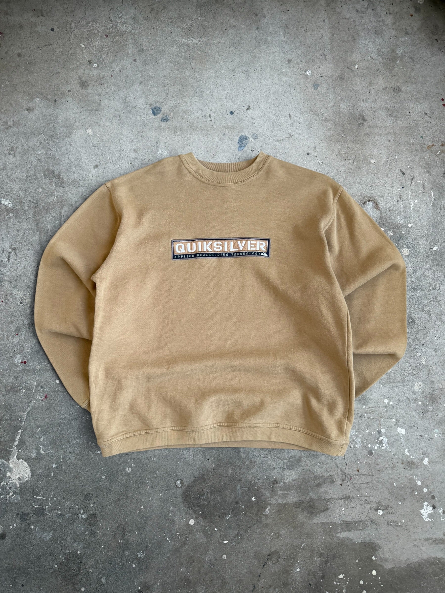 Beige Quiksilver Jumper - M