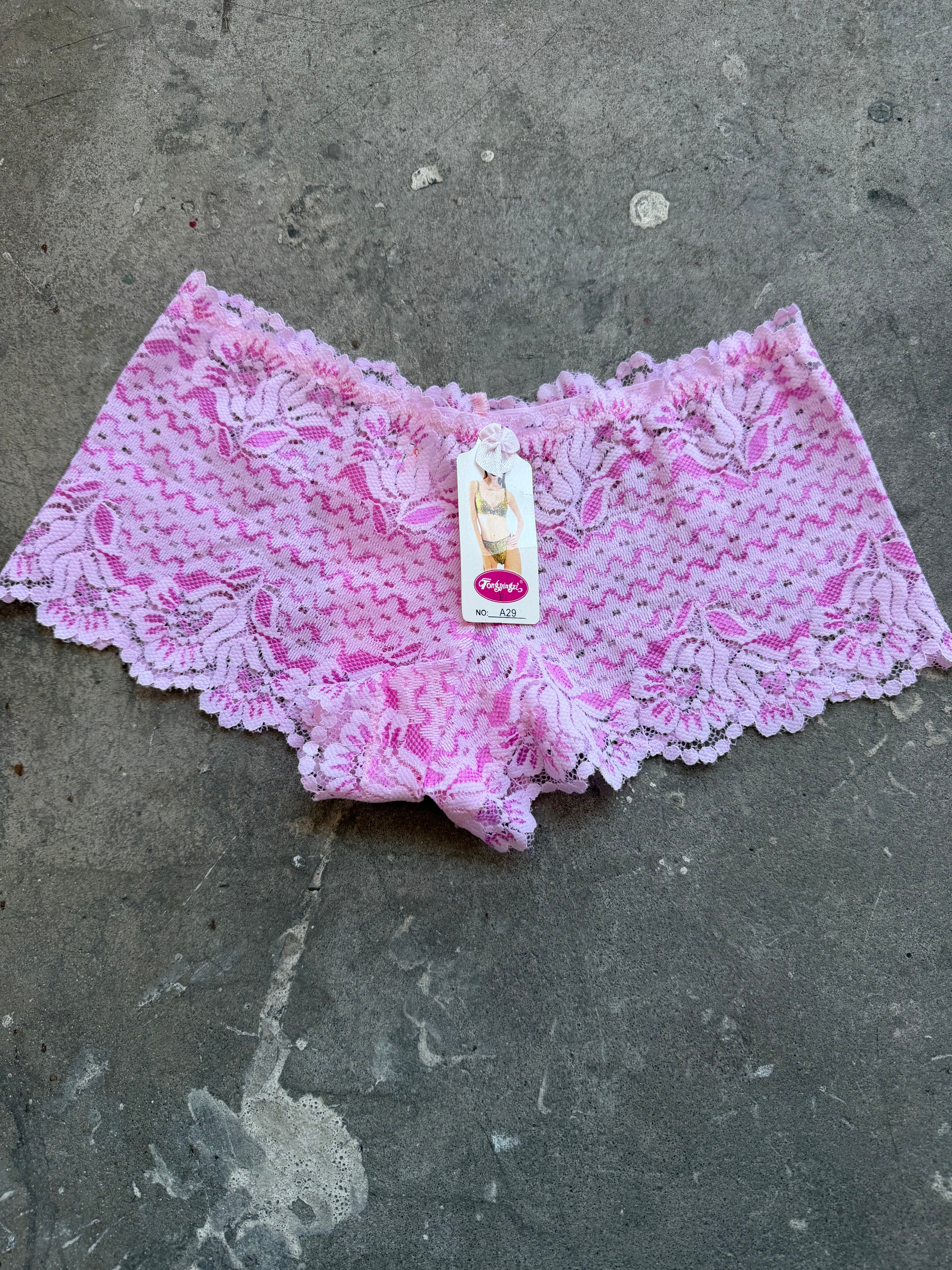 Micro Lace Shorts - Light Pink