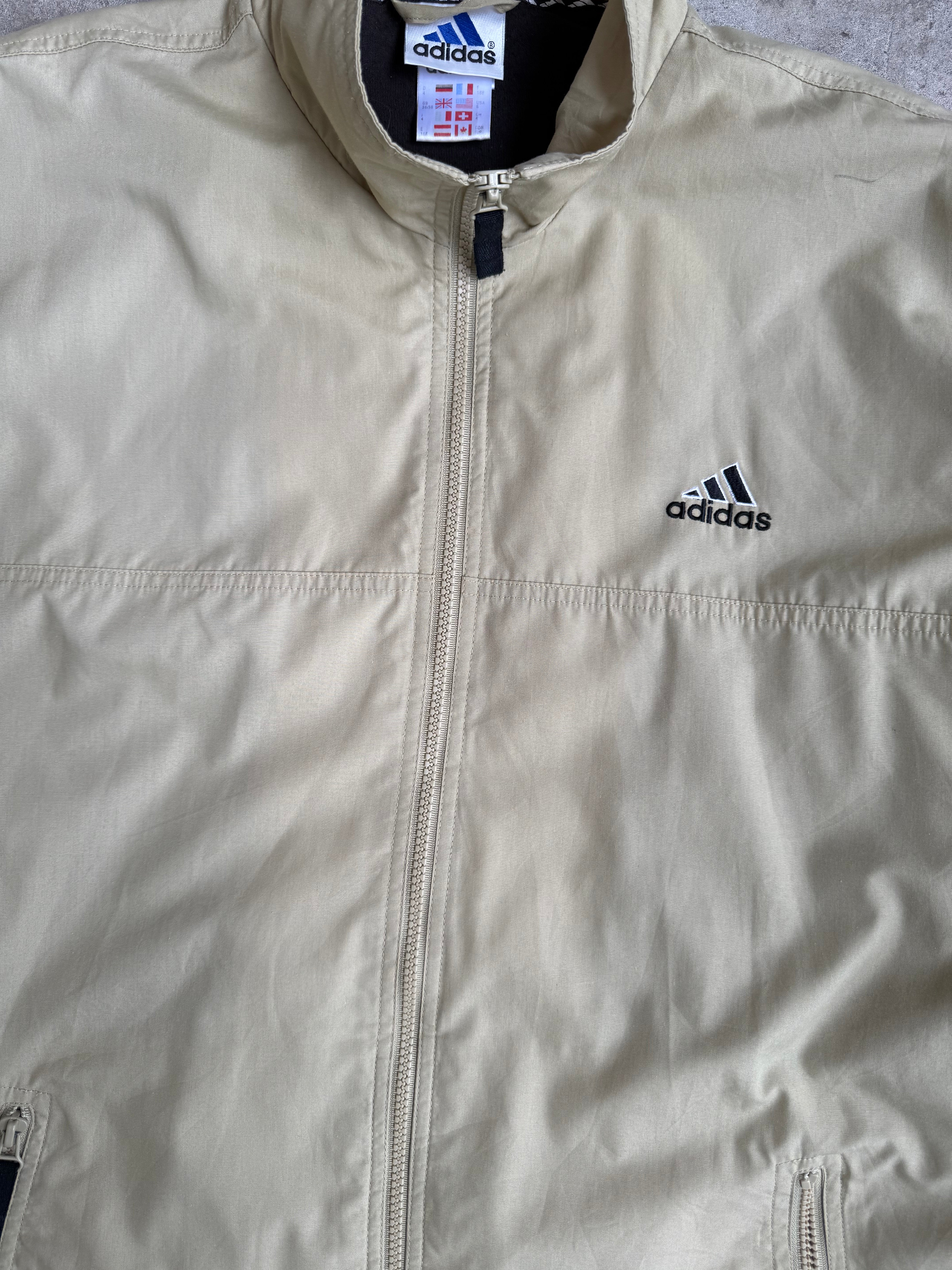 Beige Adidas Spray Jacket - XL
