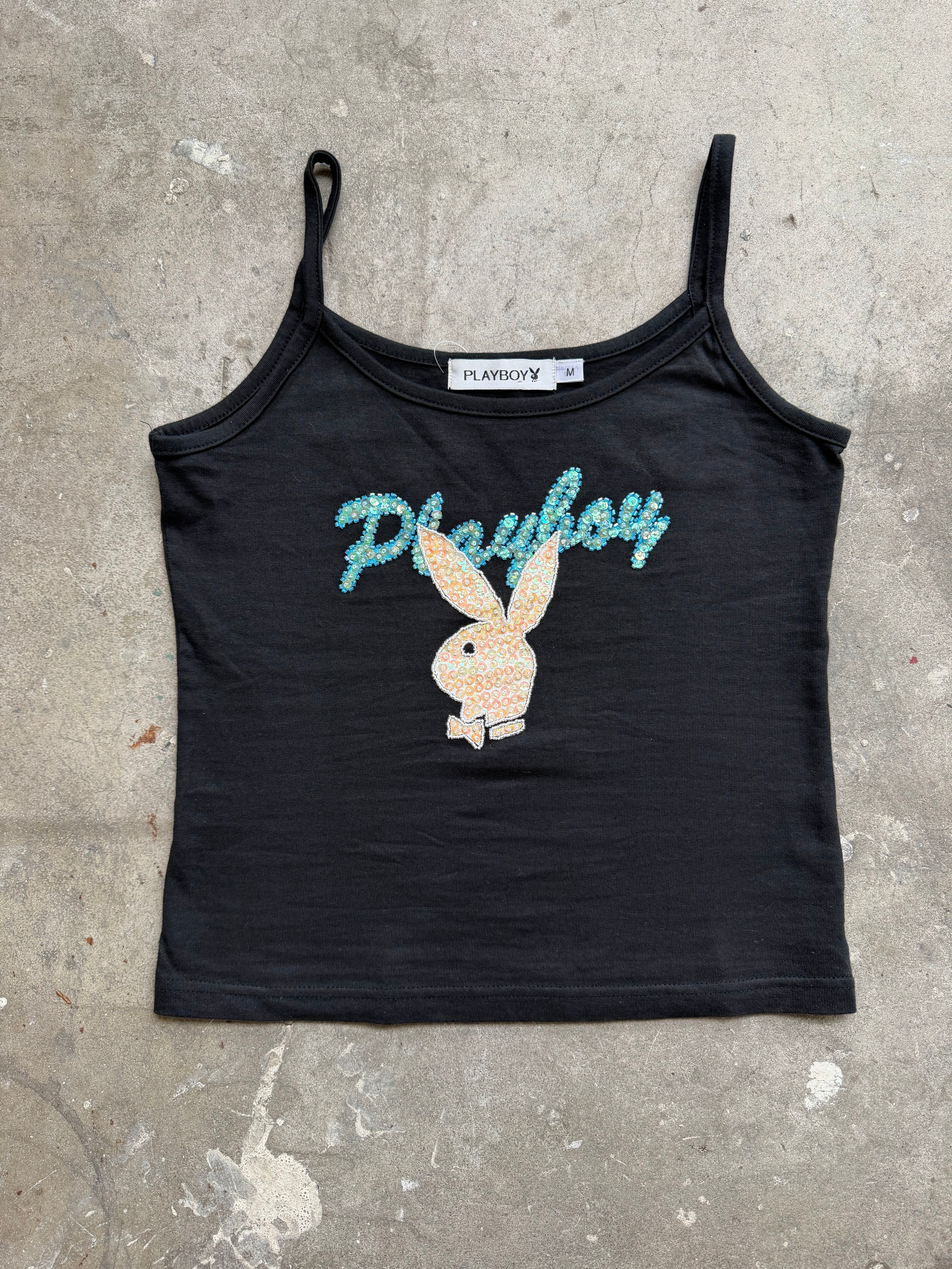 Playboy Beaded Tank - XS