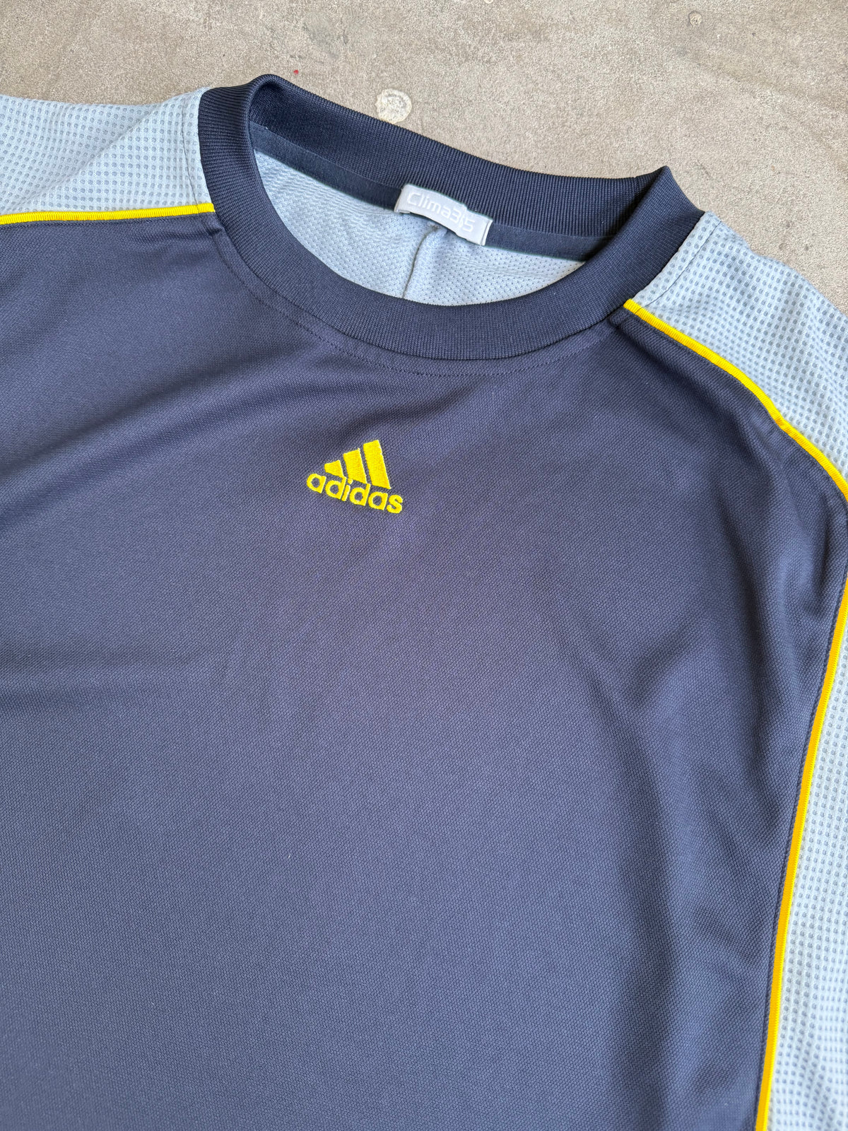 Navy + Yellow Adidas Singlet - XXL