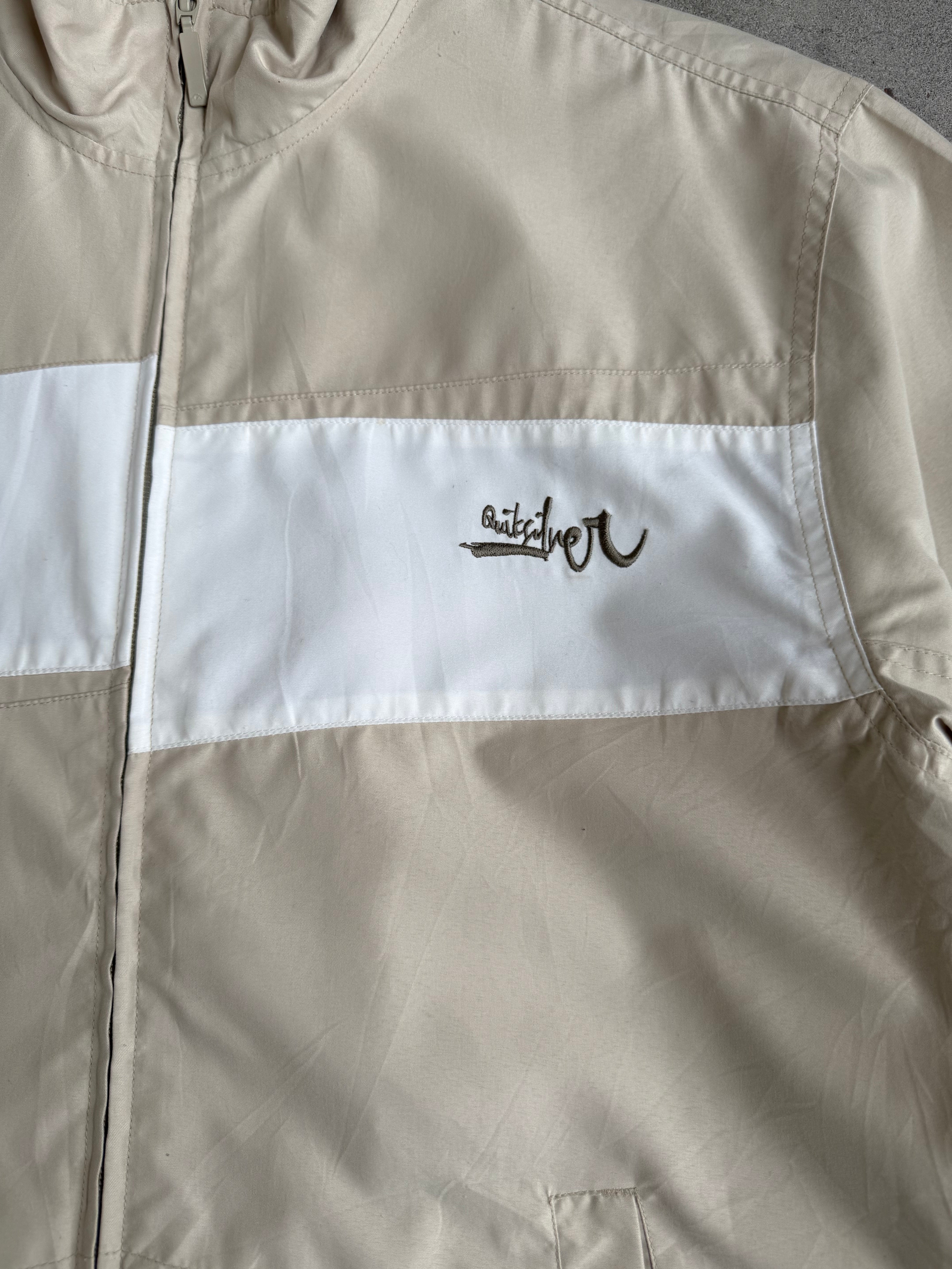 Cream Quiksilver Spray Jacket - M