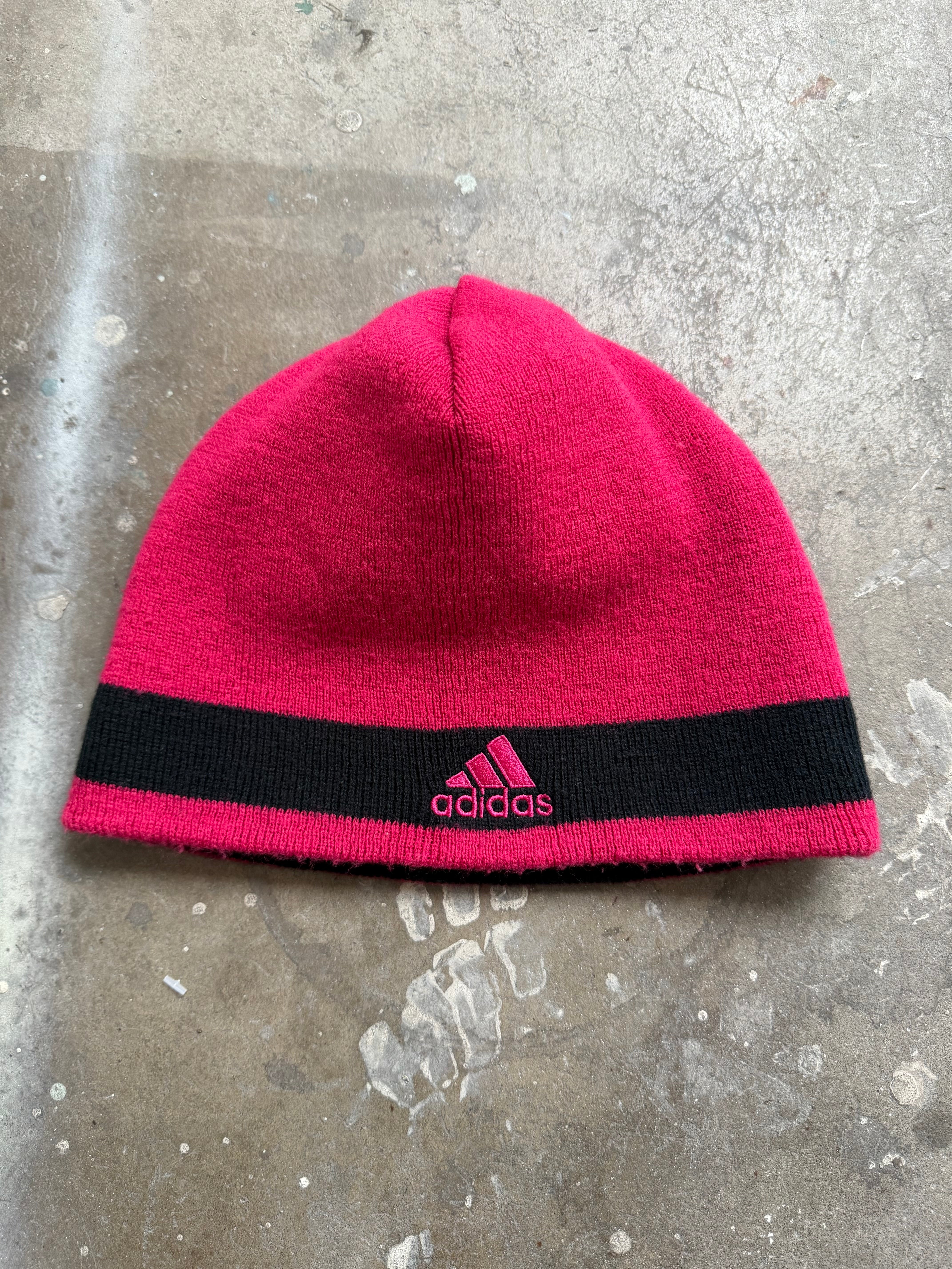 Black & Pink Adidas Reversible Beanie