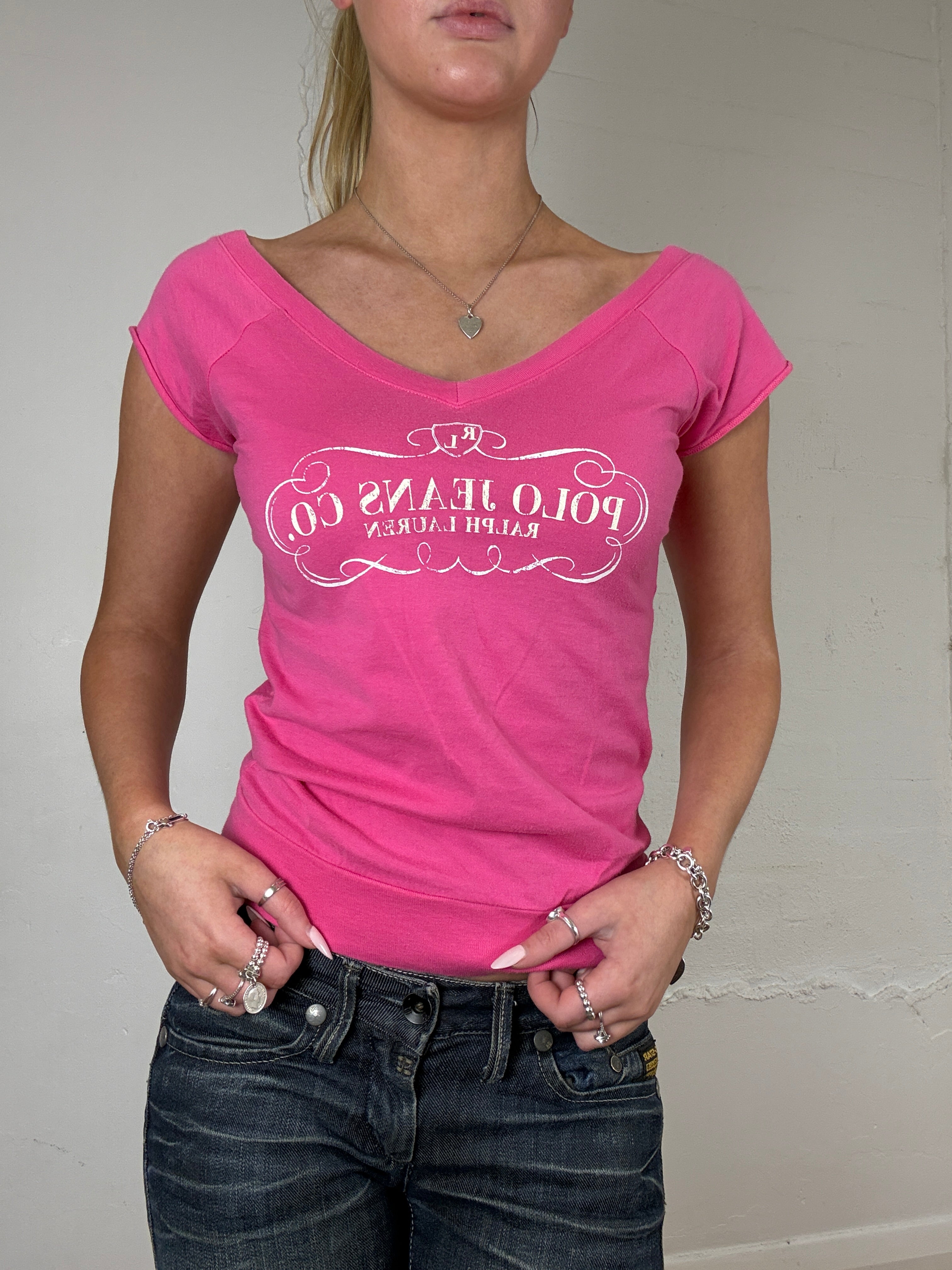 Polo Jeans Off-Shoulder Top - M