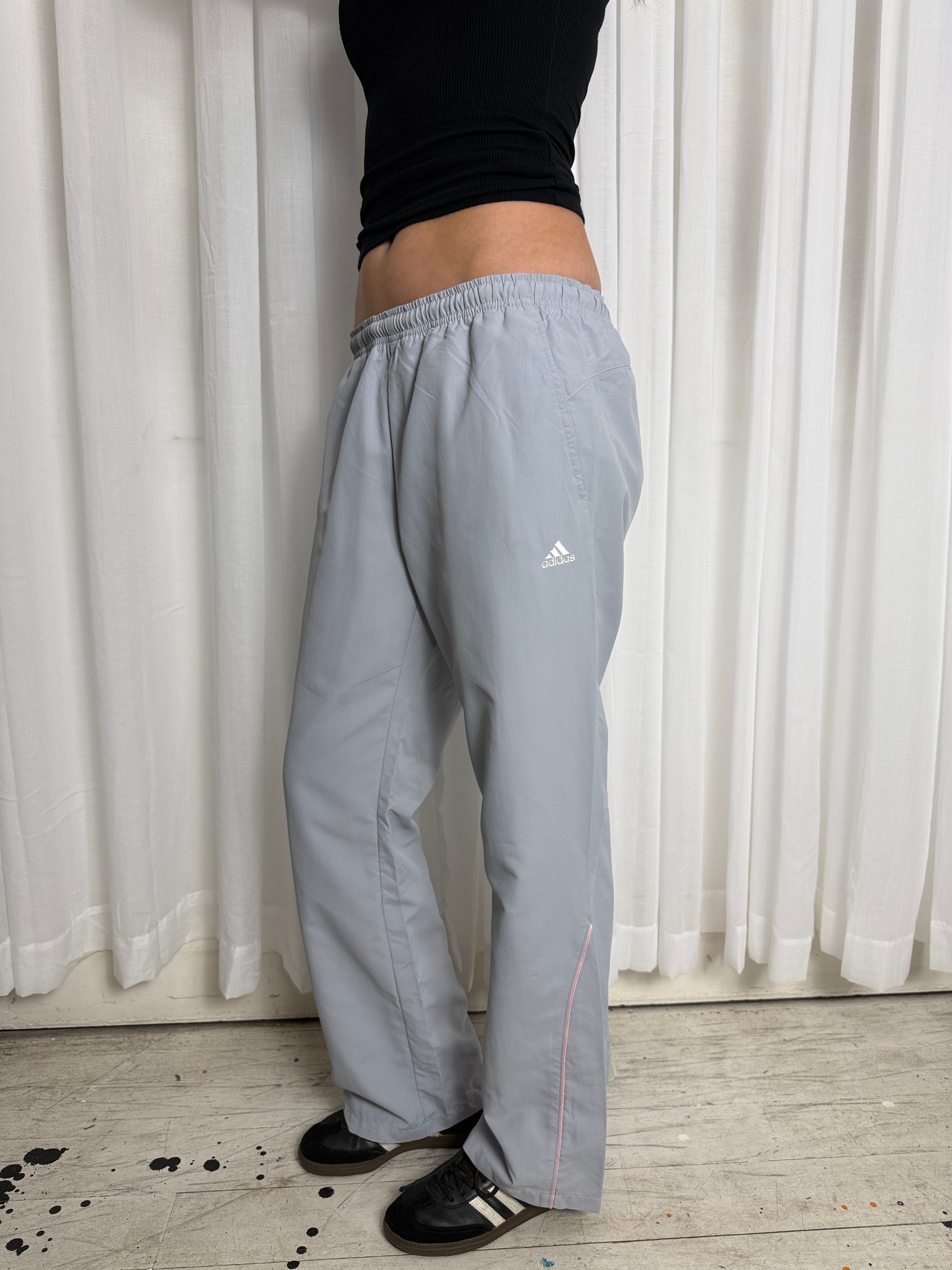Grey Adidas Trackpants - S